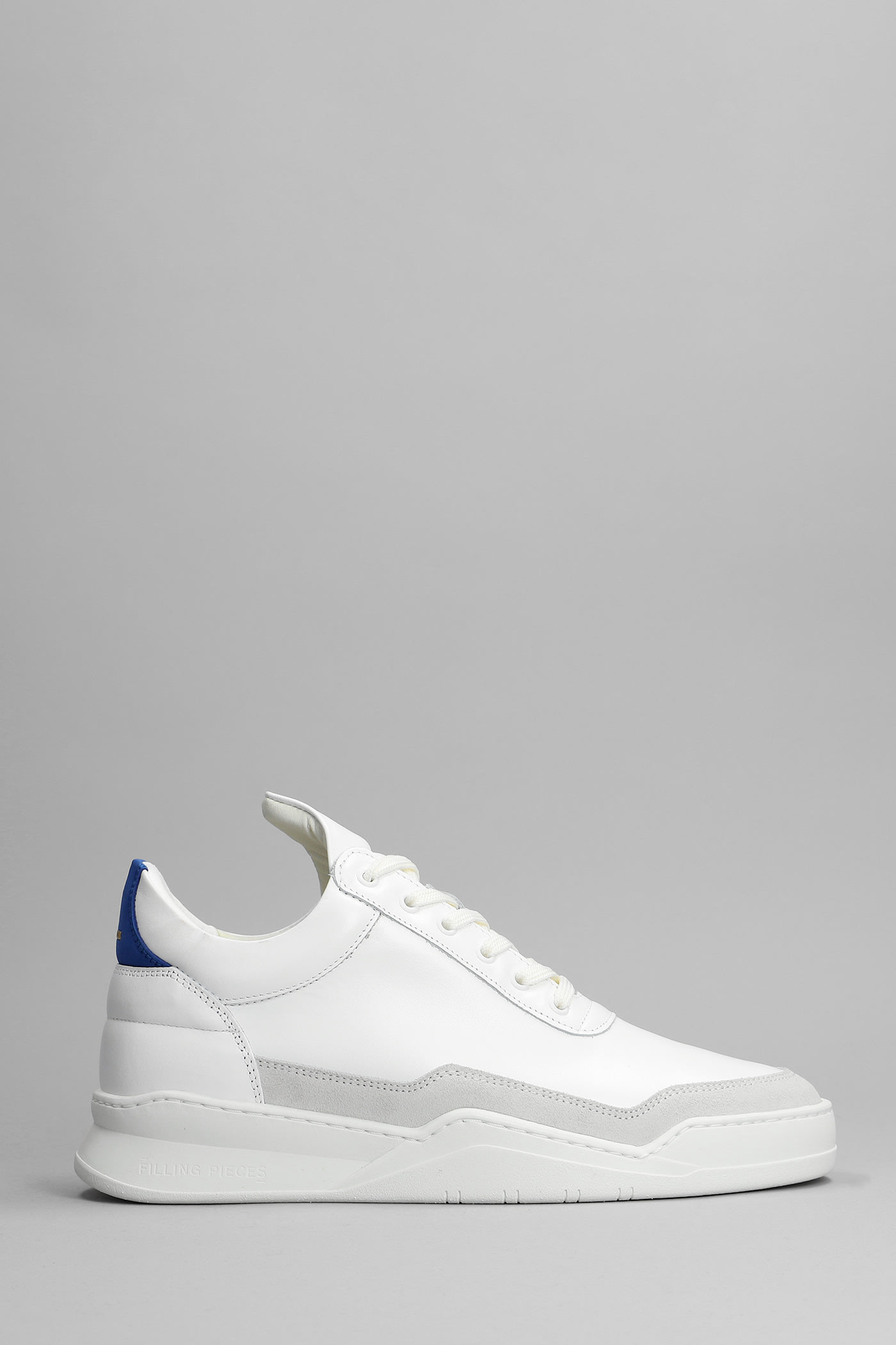 Filling Pieces Sneakers In White Suede And Leather