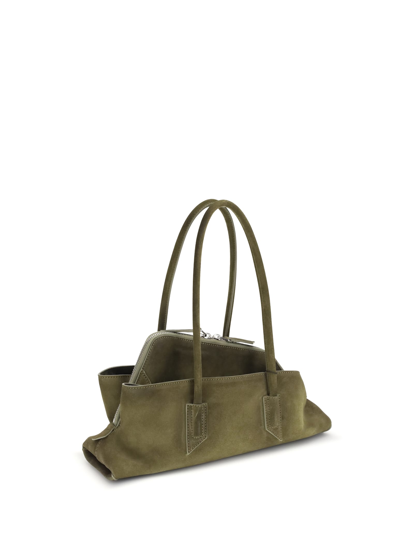 Attico Small La Passeggiata Shoulder Bag In Green