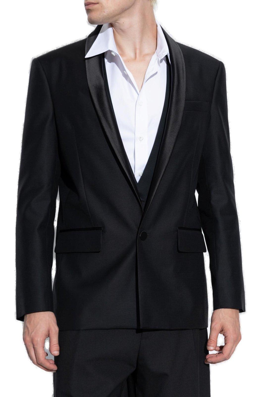 Shop Dsquared2 Single Breasted Tailored Blazer In Black