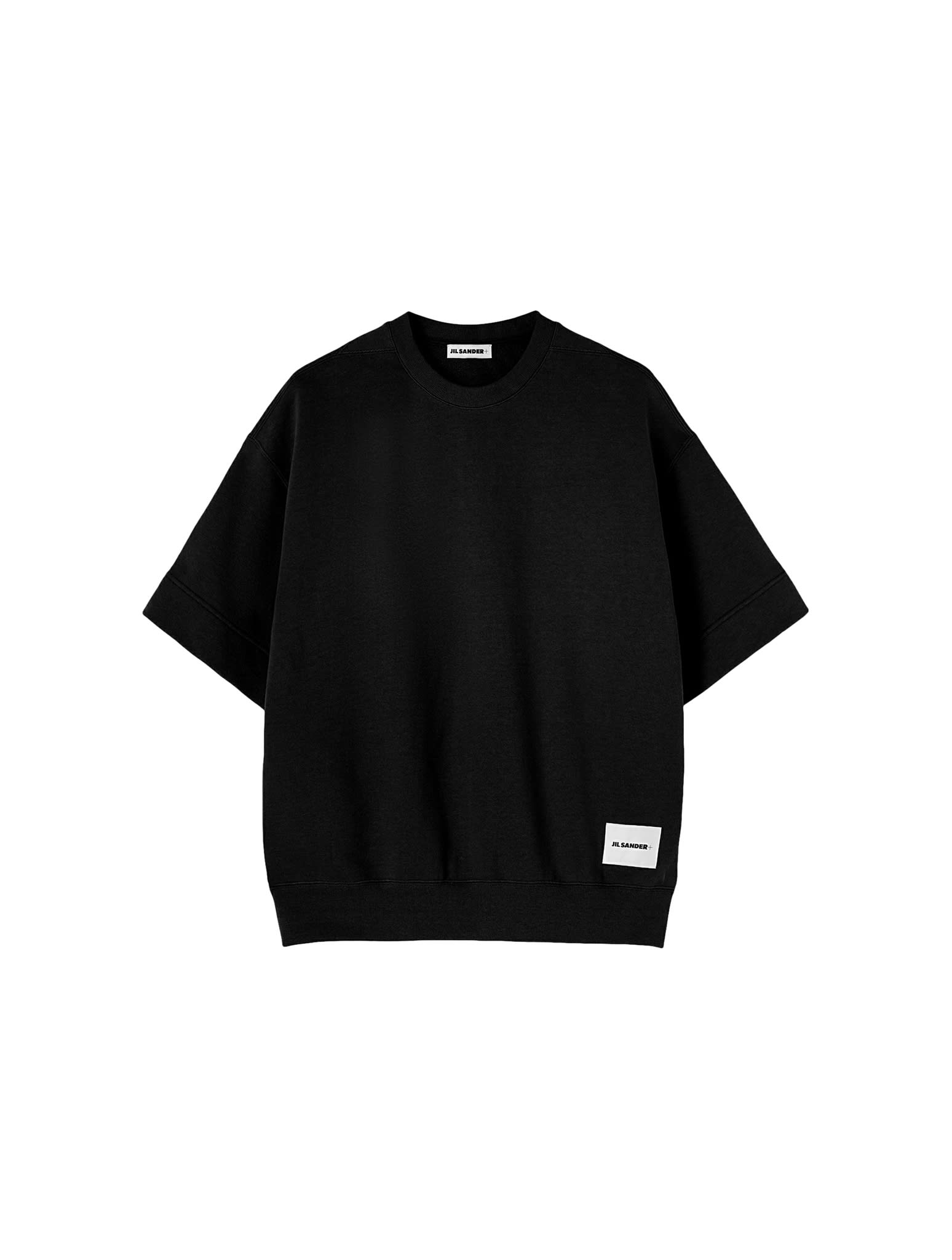 Shop Jil Sander Crew Neck Short Sleeves Sweatshirt In Black