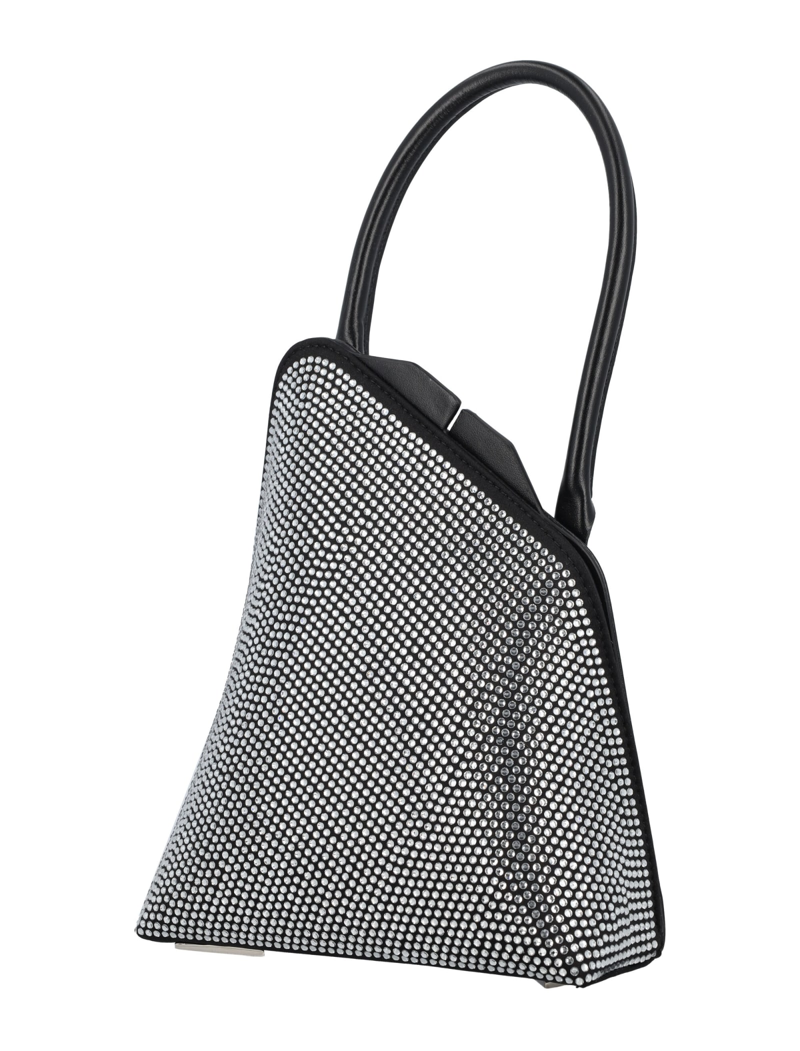 Attico Sunset Rhinestone-embellished Tote Bag In Crystal/black