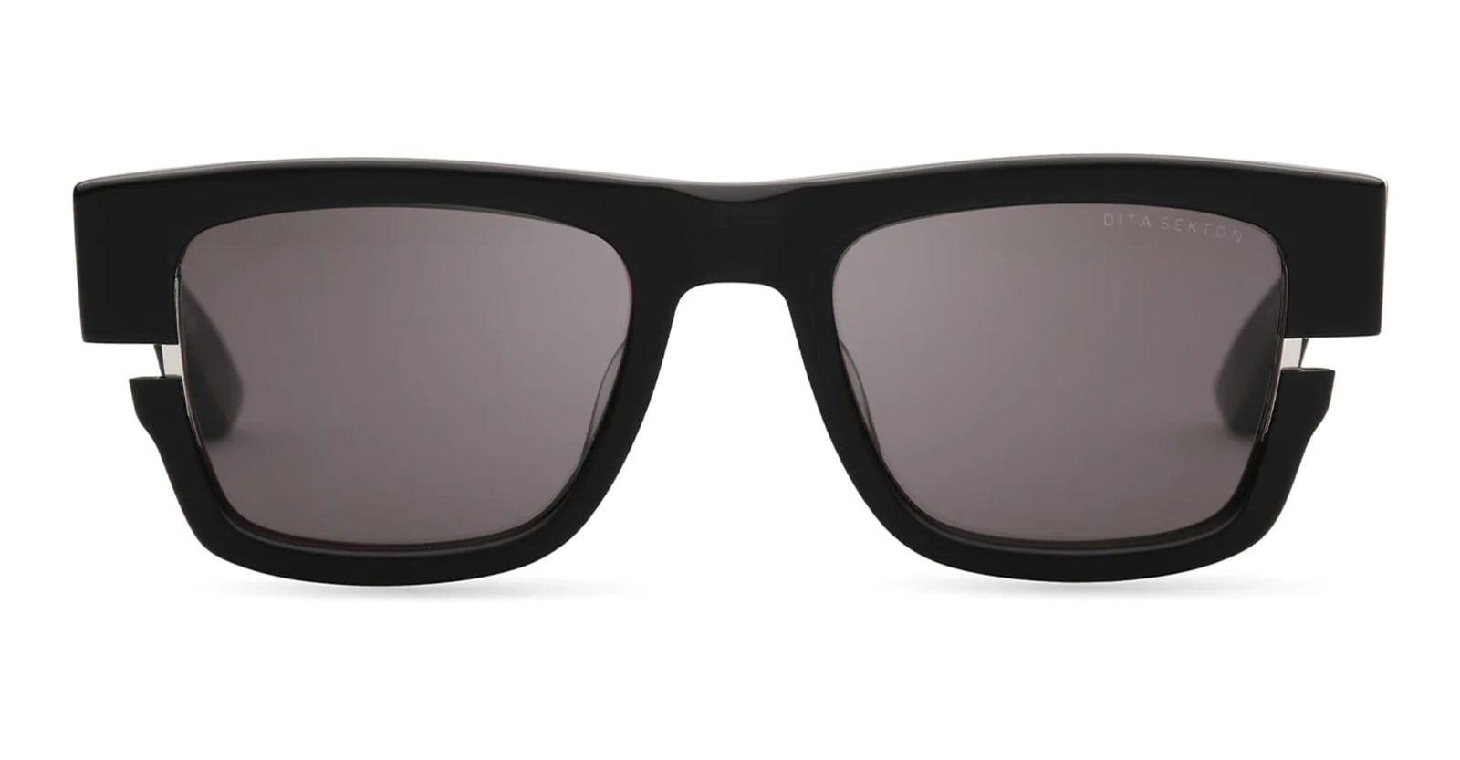 Dita Sekton - Matte Black / Silver Sunglasses In Black Iron