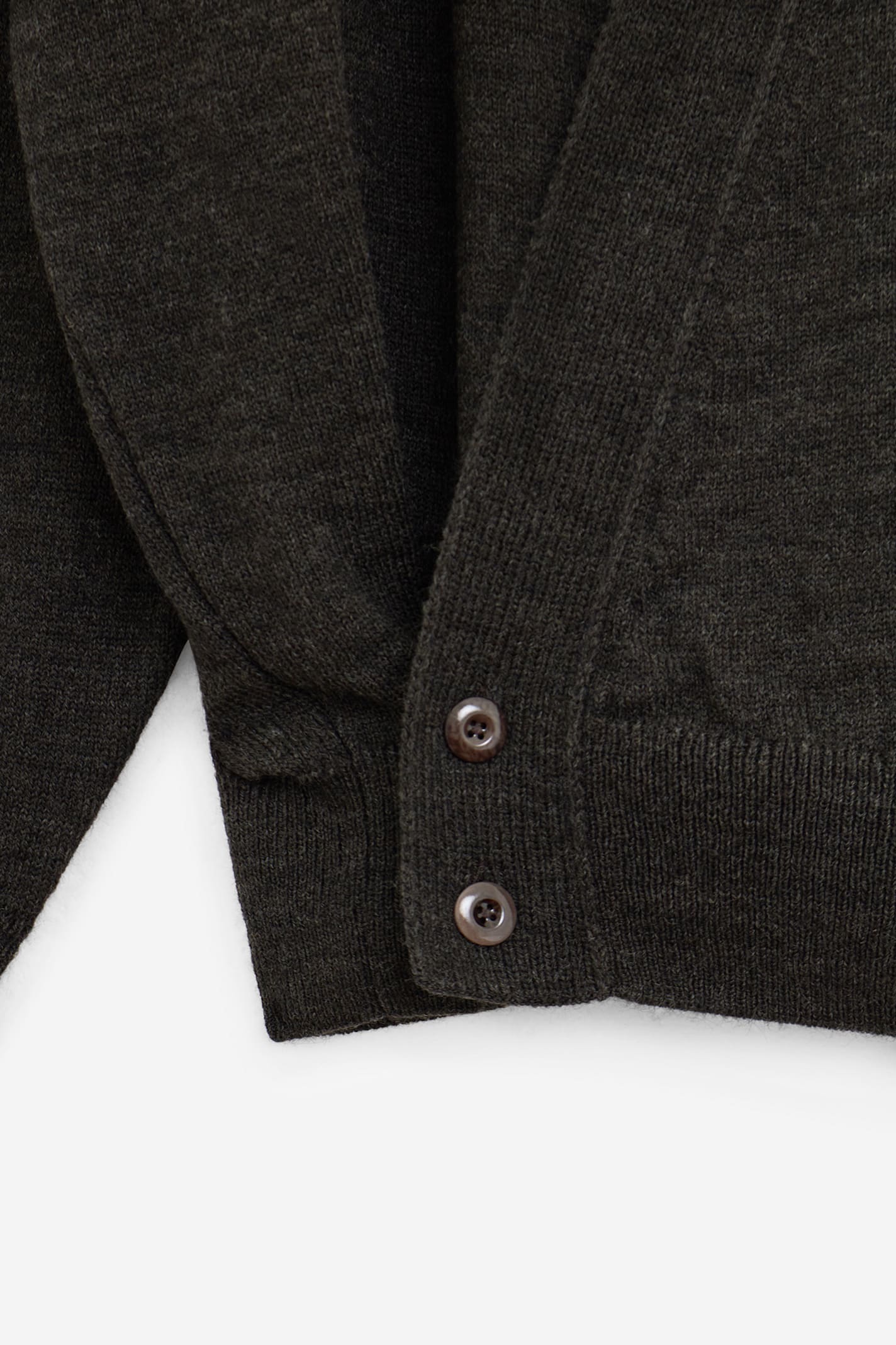 Lemaire Hooded Wrap Cardigan Button Detail In Brown