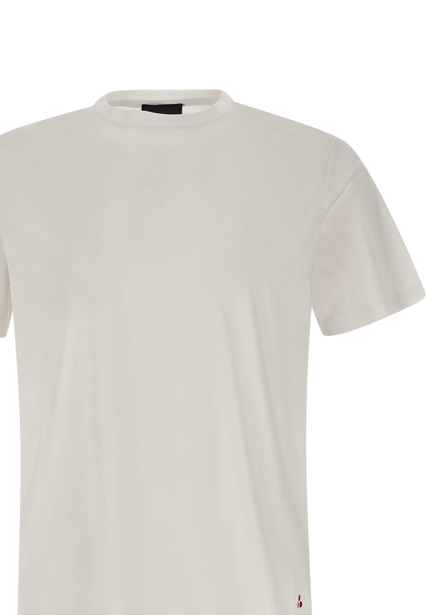 Shop Peuterey Cleats Mer Cotton T-shirt In White