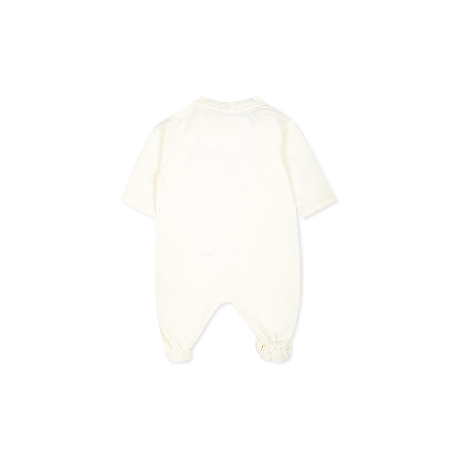 Shop Balmain Ivory Babygrow Set For Babykids With Logo