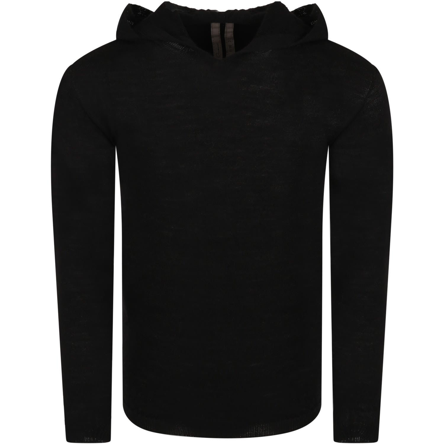 Rick Owens Black Sweater For Kids Eith Hood