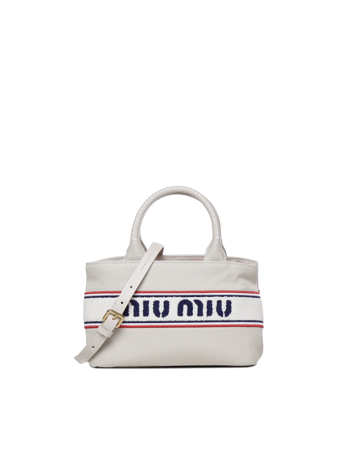 Miu Miu Handbags. In Gesso