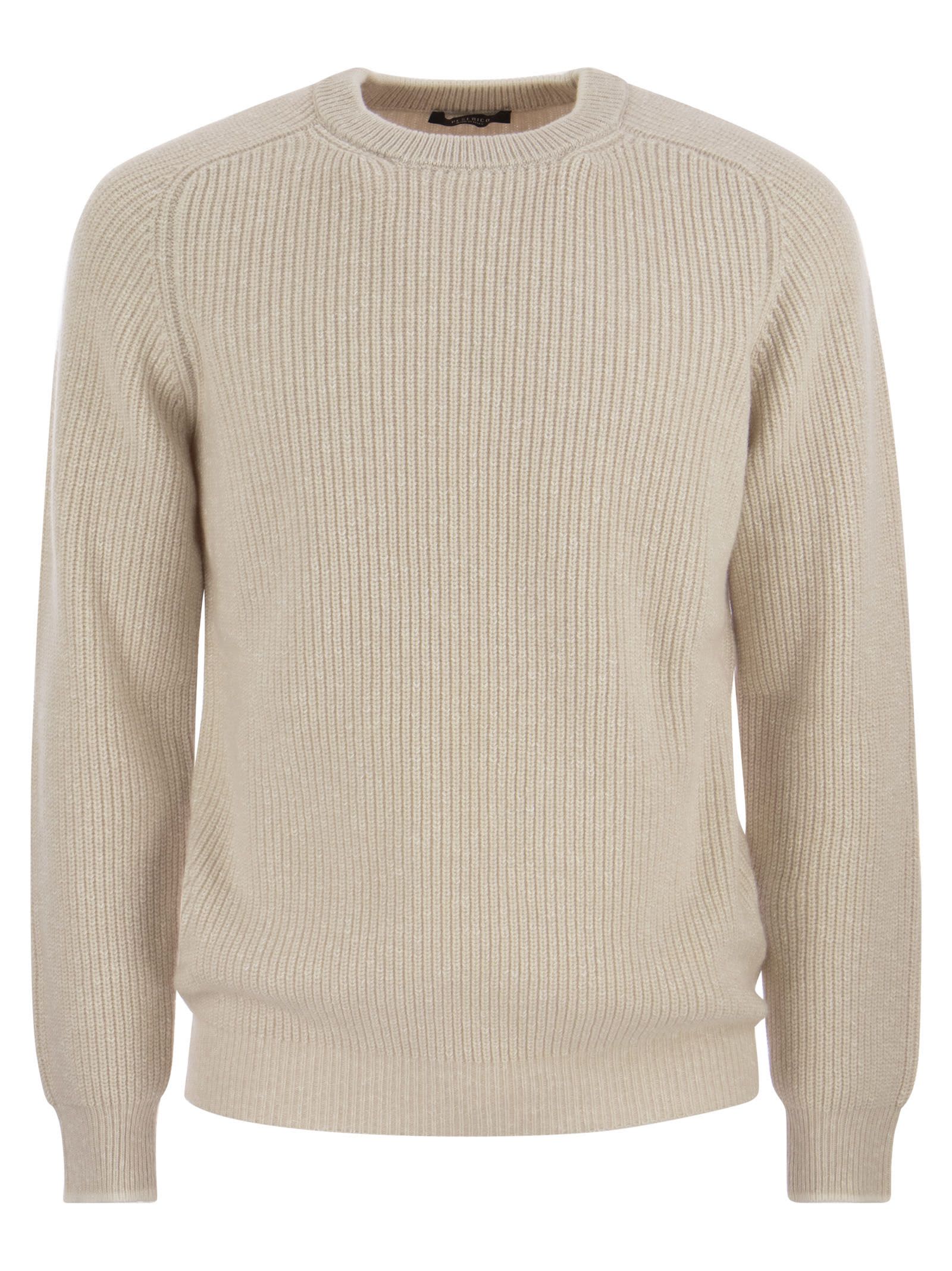 Crew-neck Sweater In Wool And Cashmere