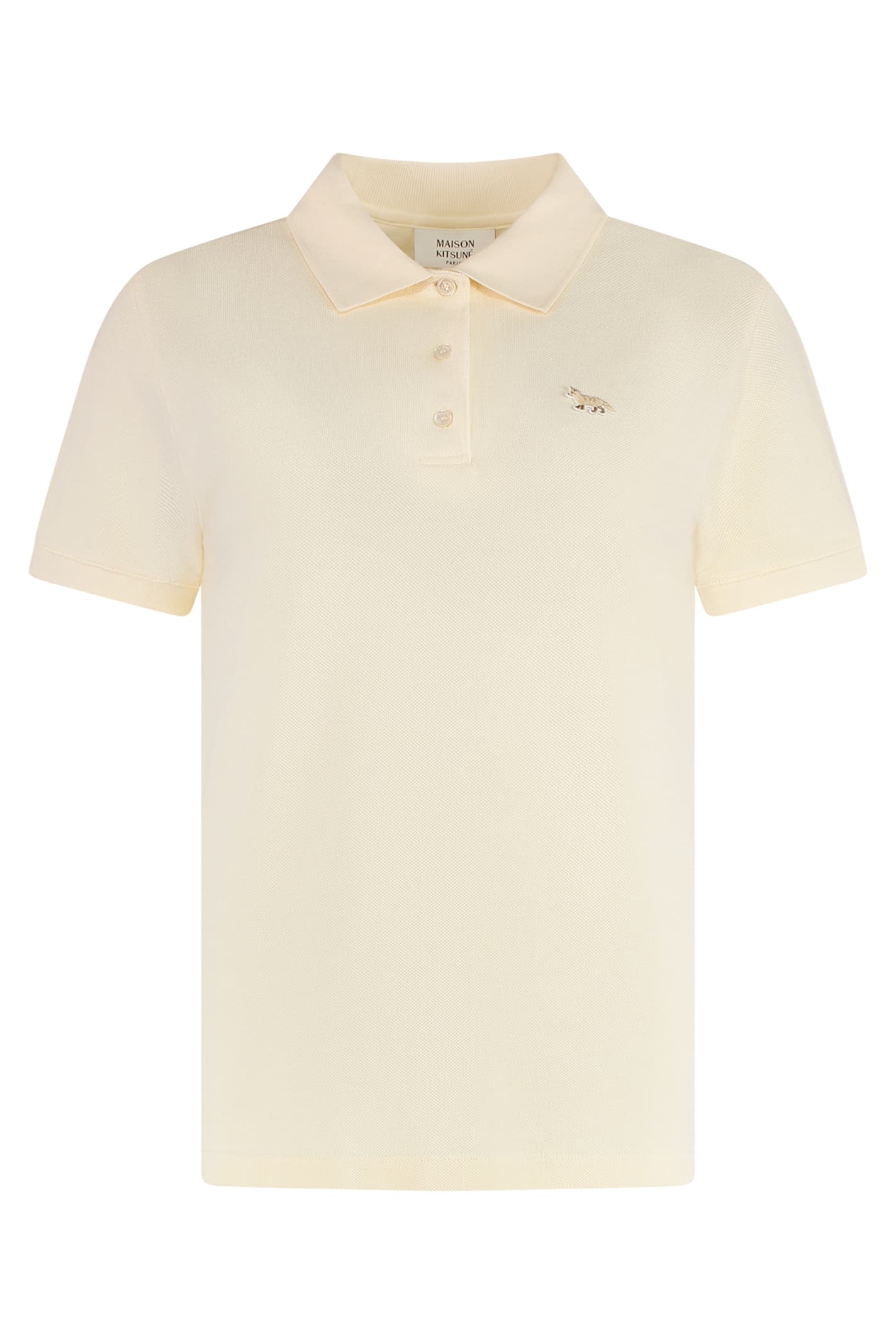 Shop Maison Kitsuné Cotton-piqué Polo Shirt