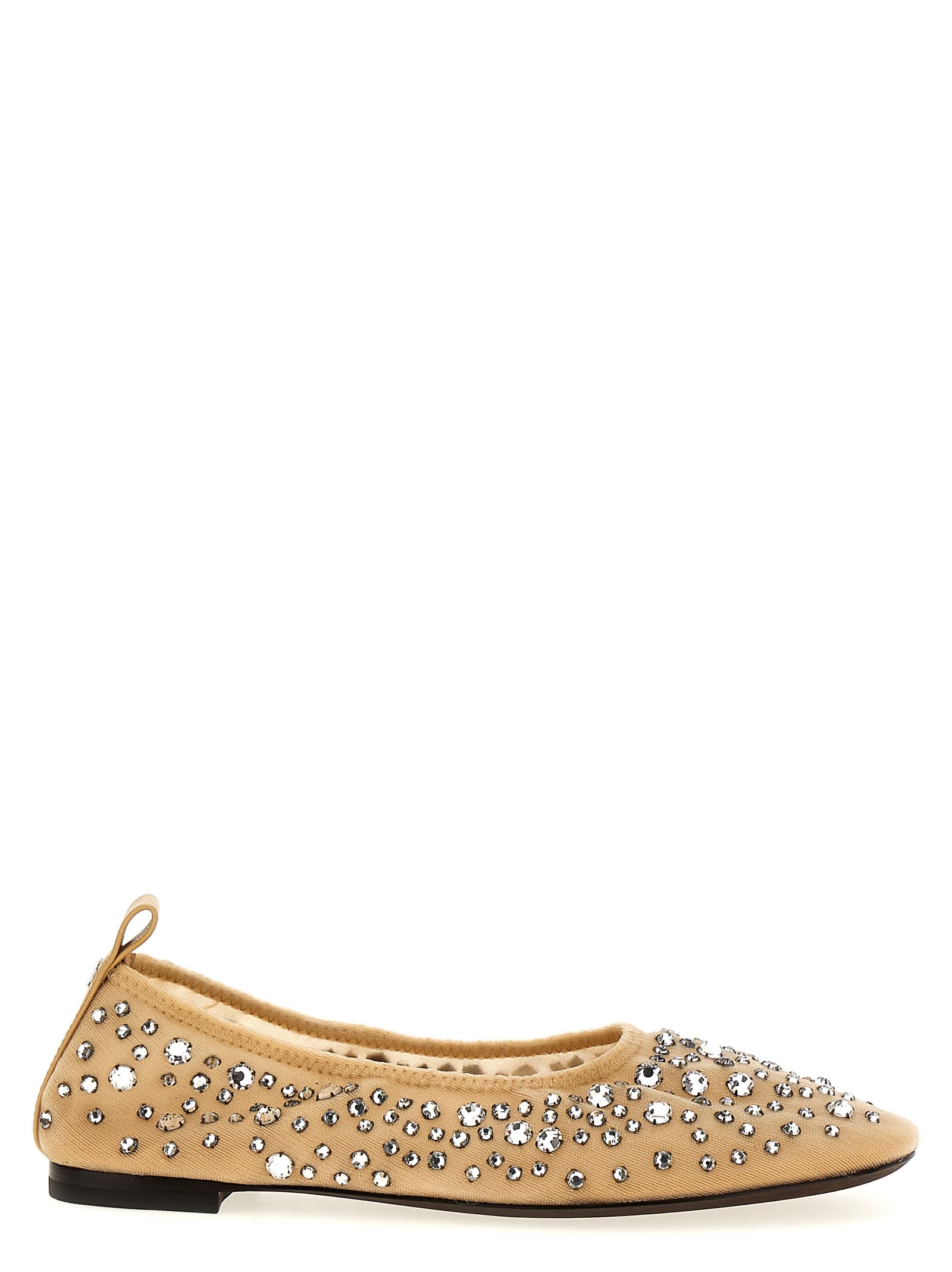 TORY BURCH CRYSTAL BALLET FLATS