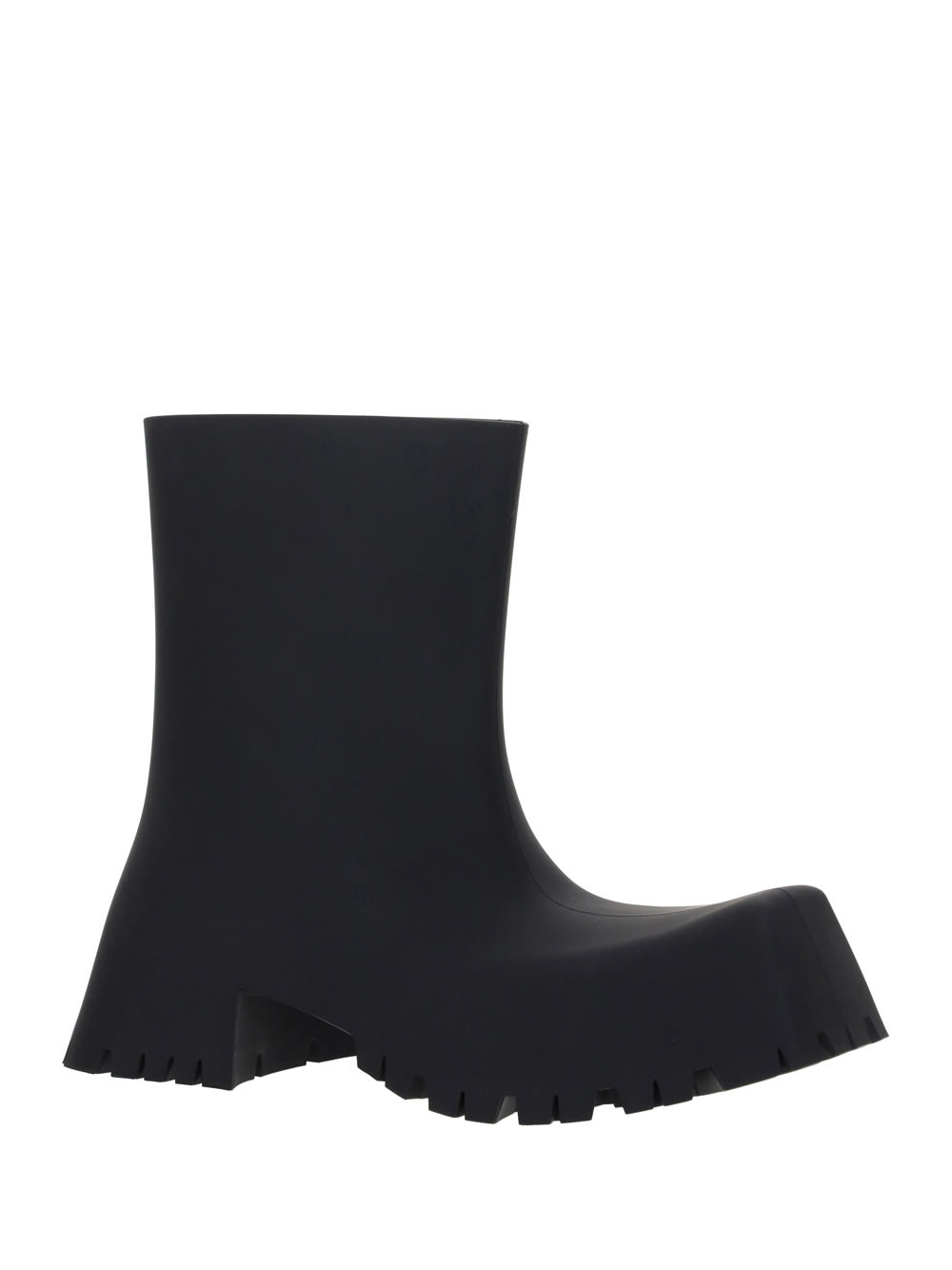 Balenciaga Trooper Rubber Ankle Boots In Black