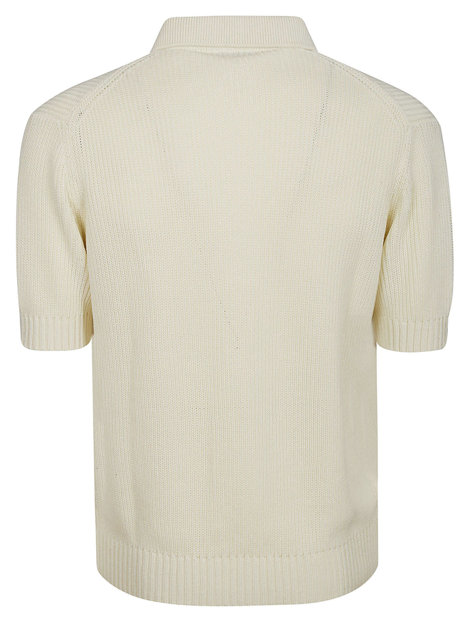 Shop Filippo De Laurentiis Polo Ss In Chalk