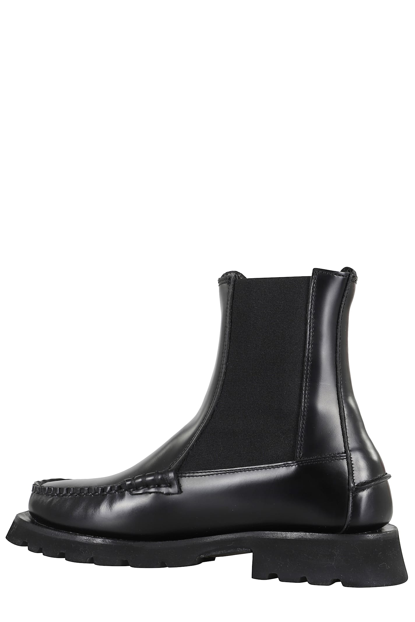 Hereu Alda Ankle Boot With Round Toe In Black