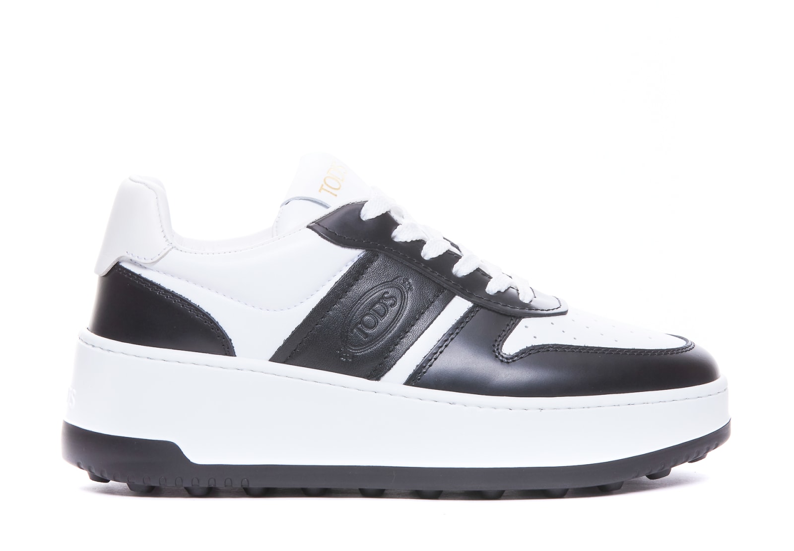 TOD'S PLATFORM LEATHER SNEAKERS