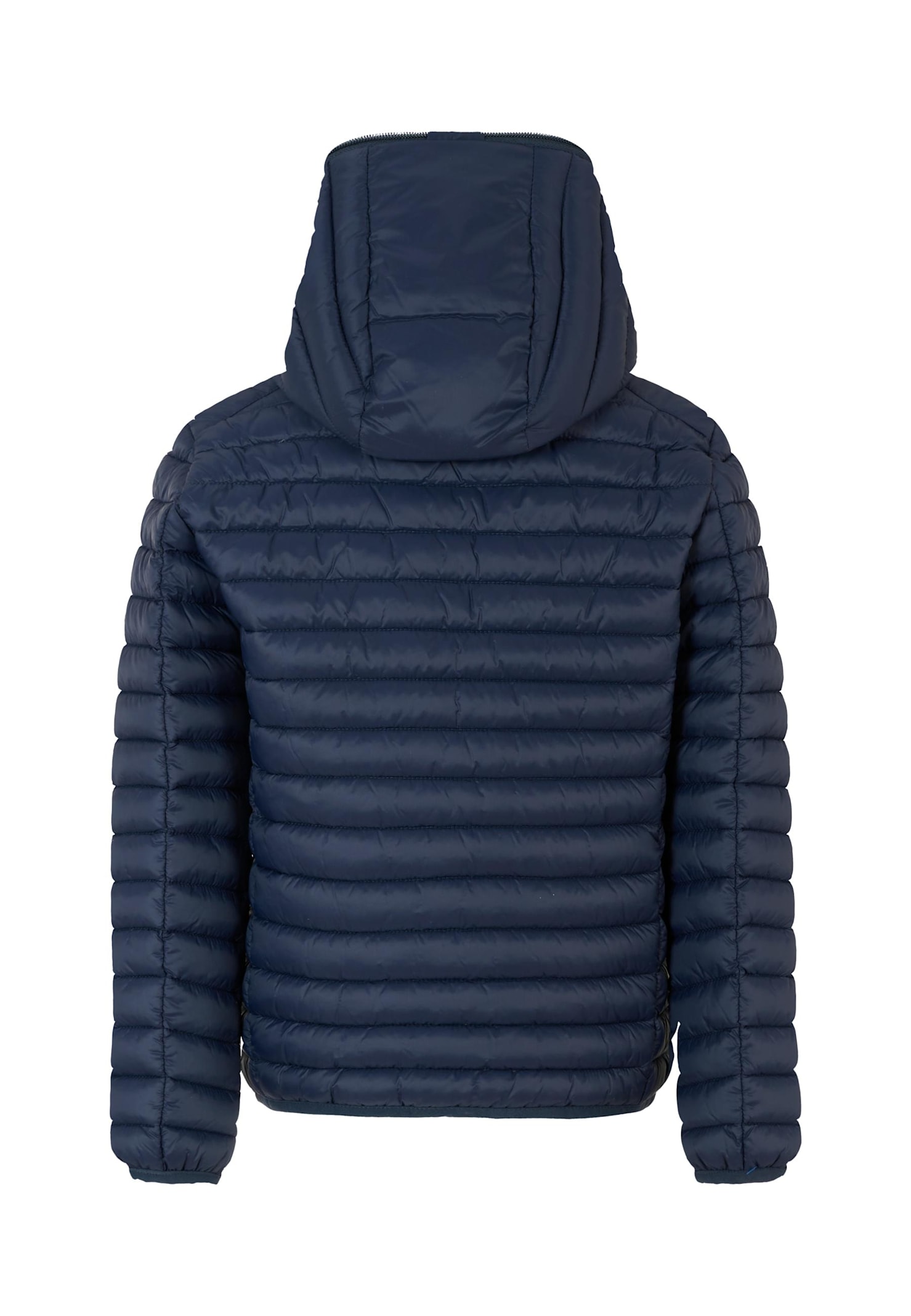 Save The Duck Blue Huey Down Jacket For Boy With Logo In Blue