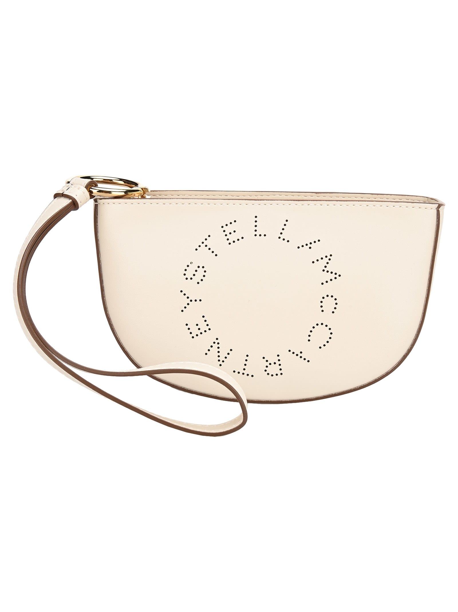 Click to view more detailed imagery on our partner's website Stella Mccartney Logo Marlee Clutch Bag In White