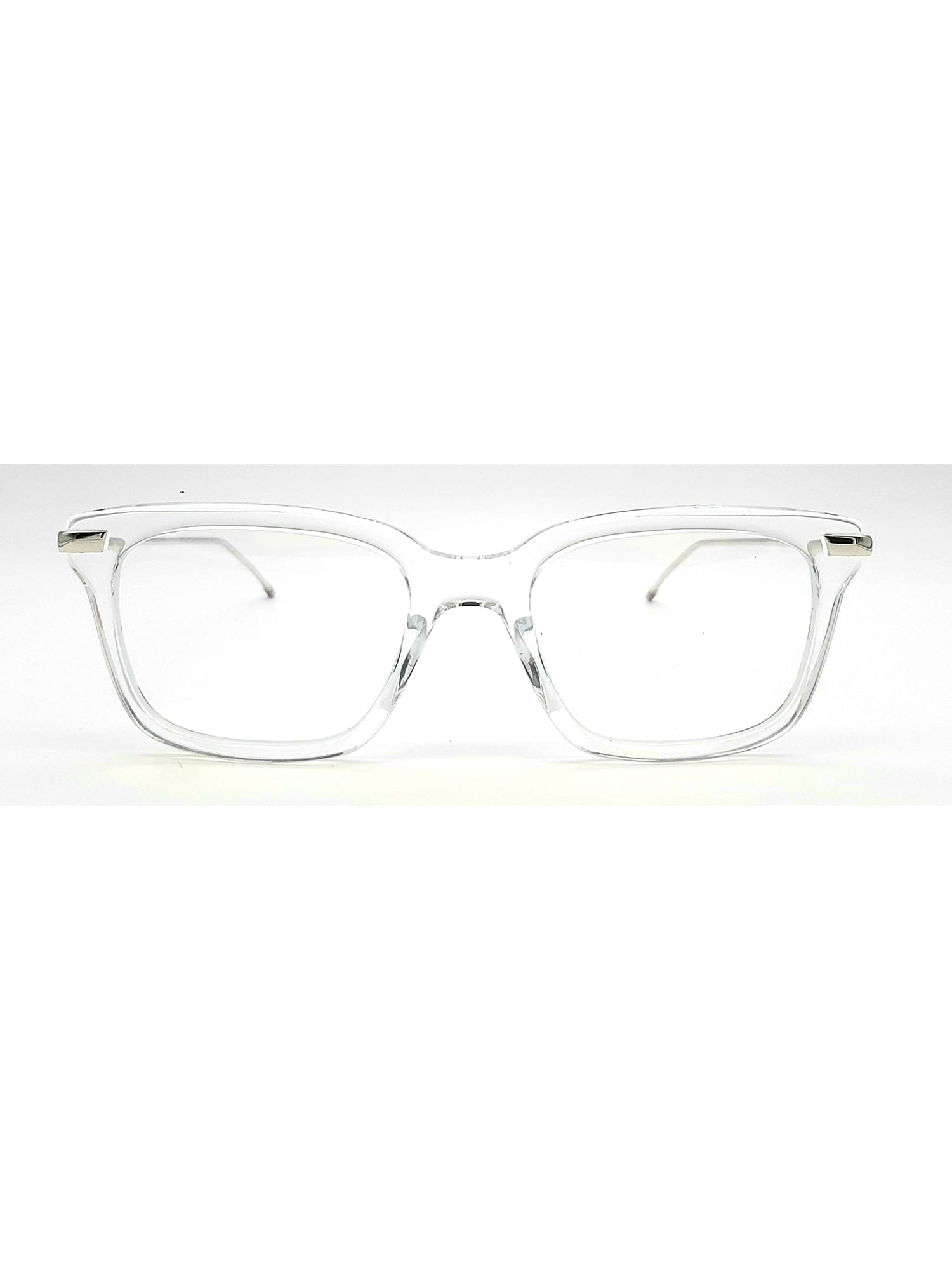 Shop Thom Browne Ueo701a/g0003 Eyewear In Clear / Transparent