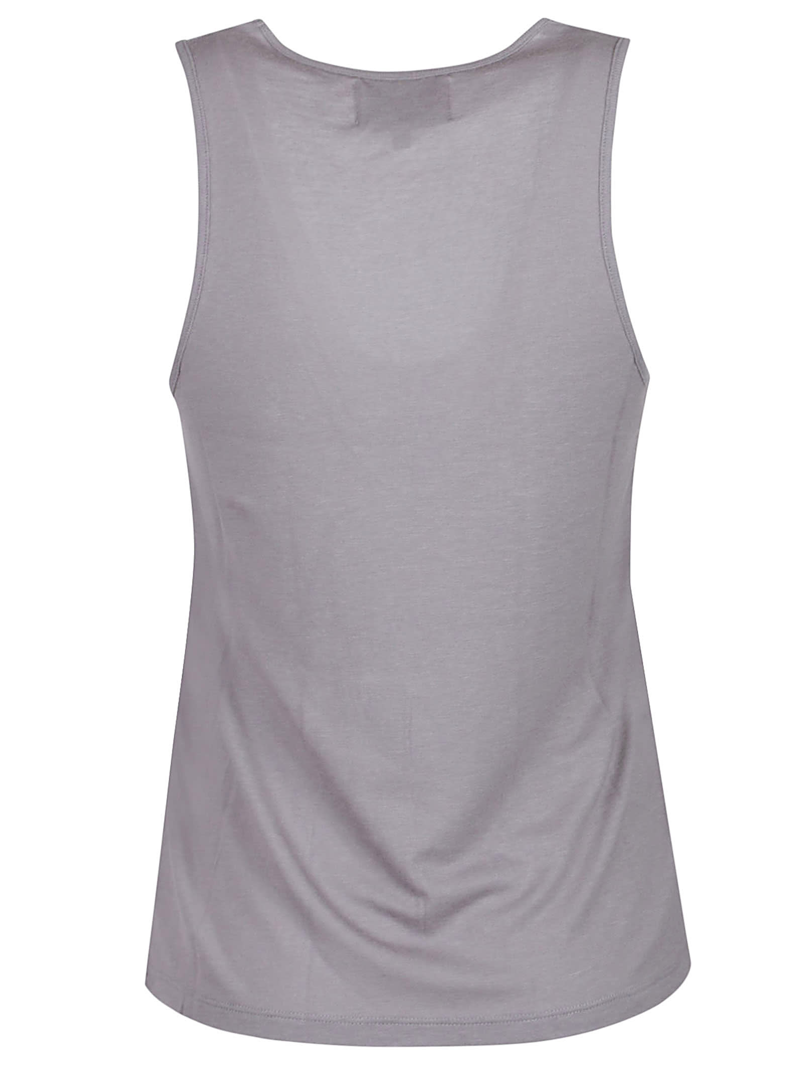 Loulou Studio Albia Plunging Tank Top In Concrete Grey