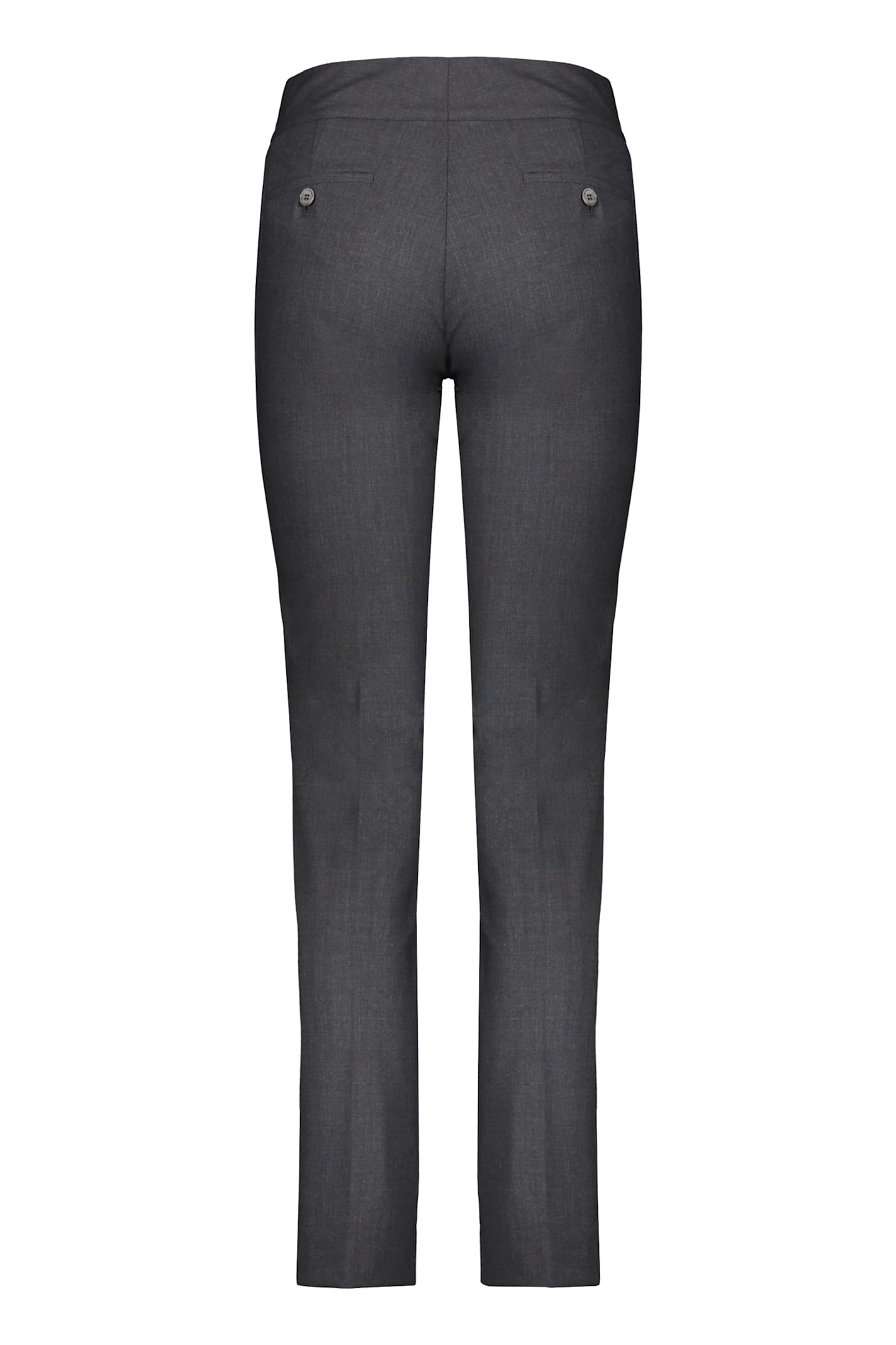 Herno Wool Blend Trousers In Grey
