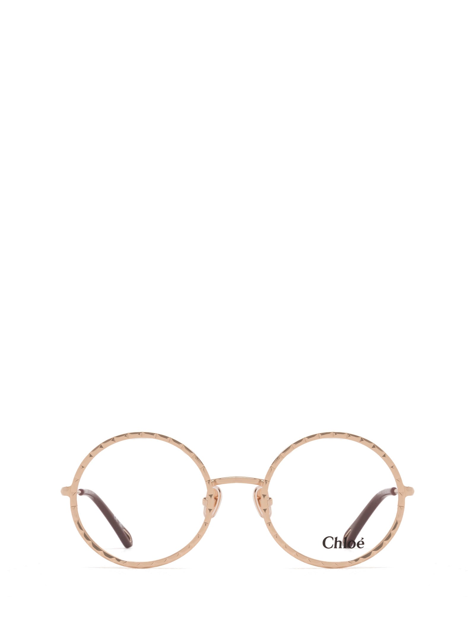 Shop Chloé Ch0232o Gold Glasses