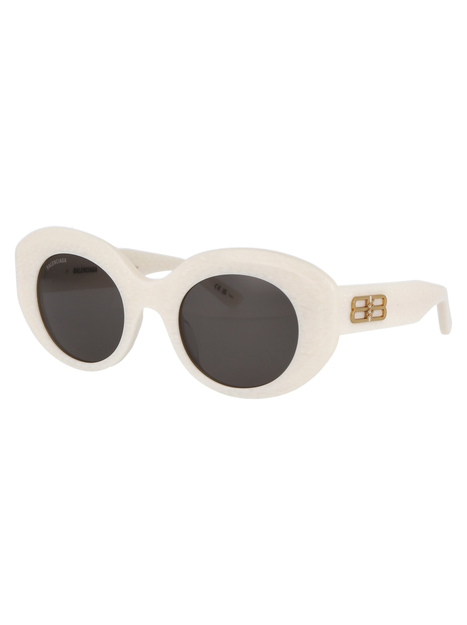 Shop Balenciaga Bb0235s Sunglasses In 004 White White Grey