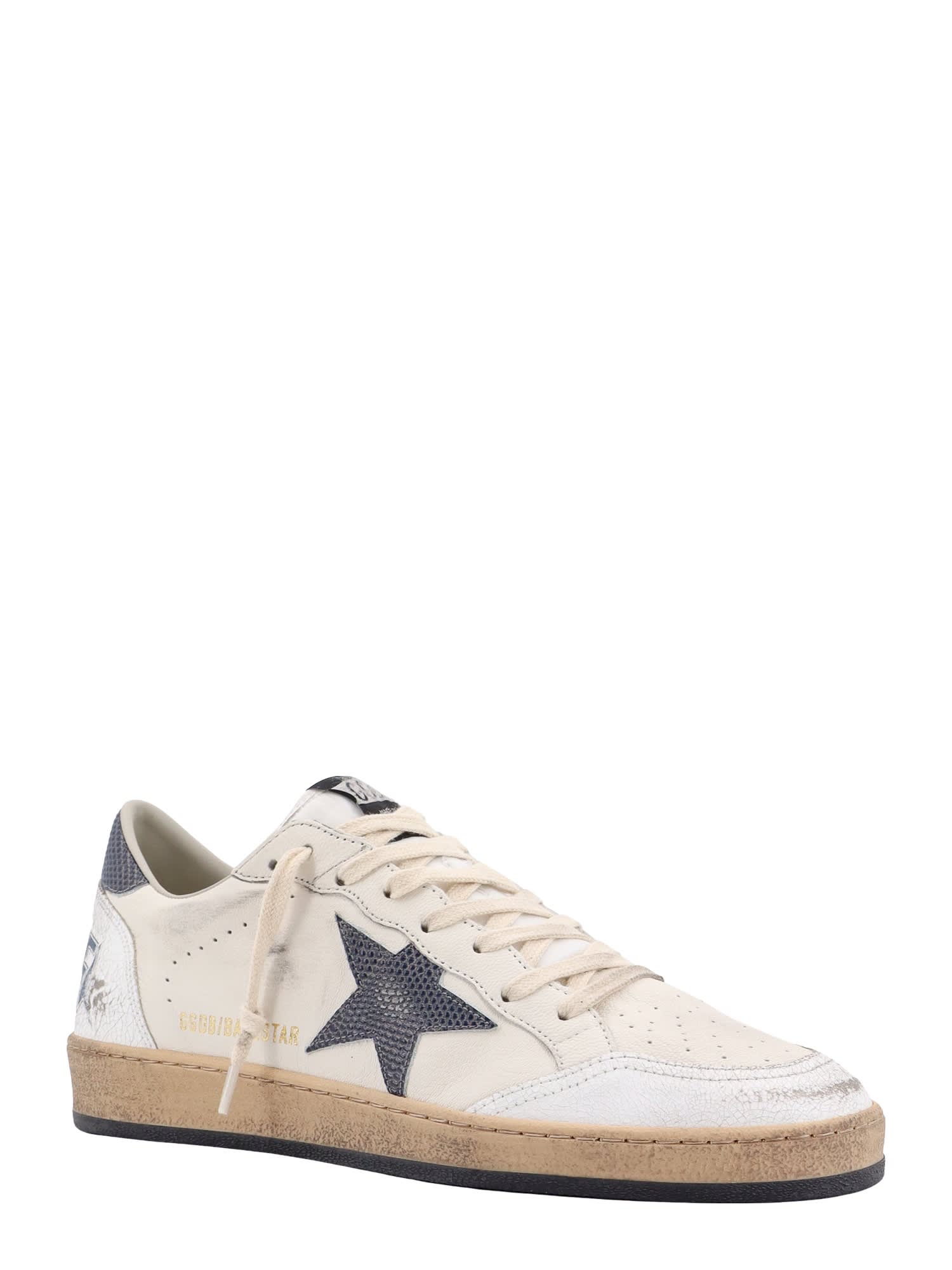 Shop Golden Goose Ball Star Sneakers In White