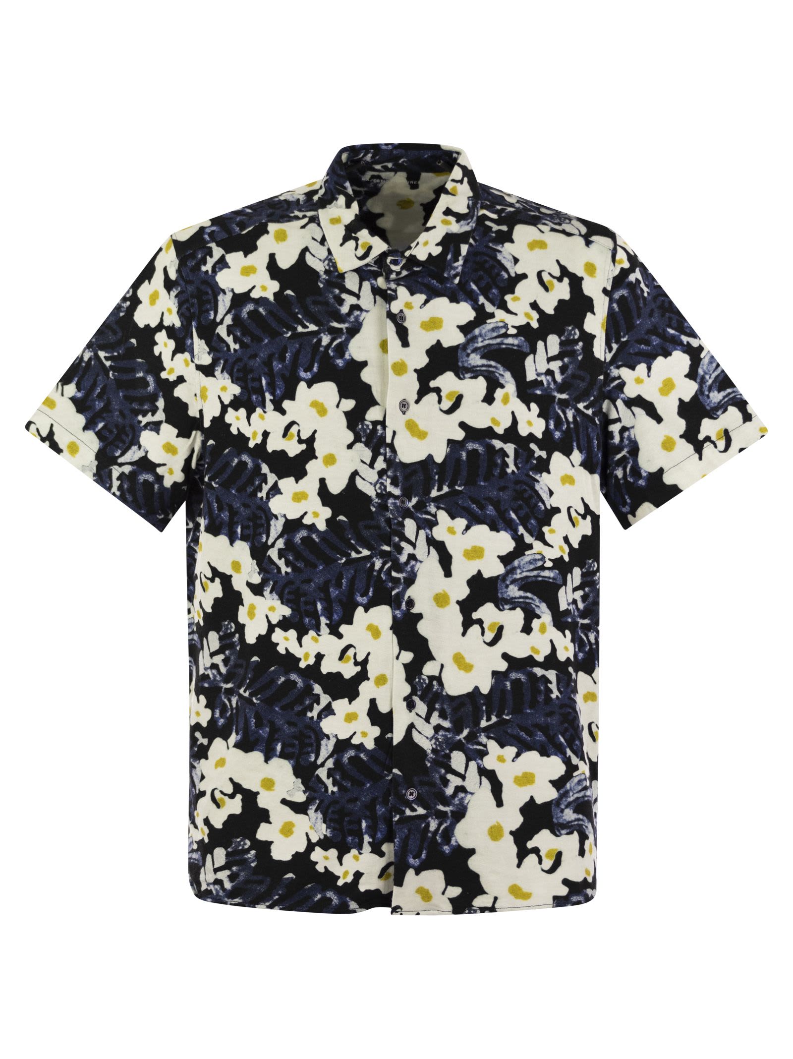 Flowered Short-sleeved Shirt