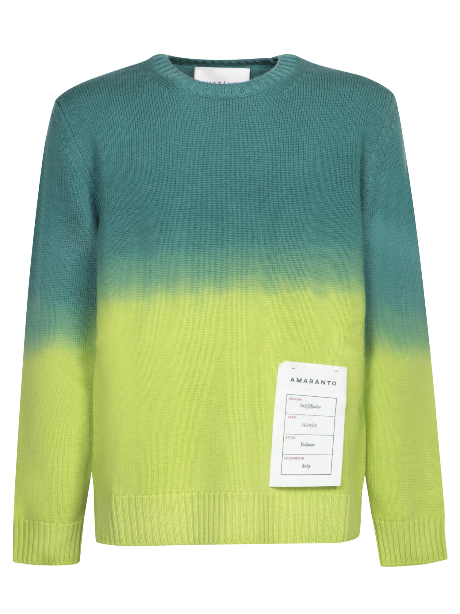 Shop Amaranto Degradã© Blue/green Sweater