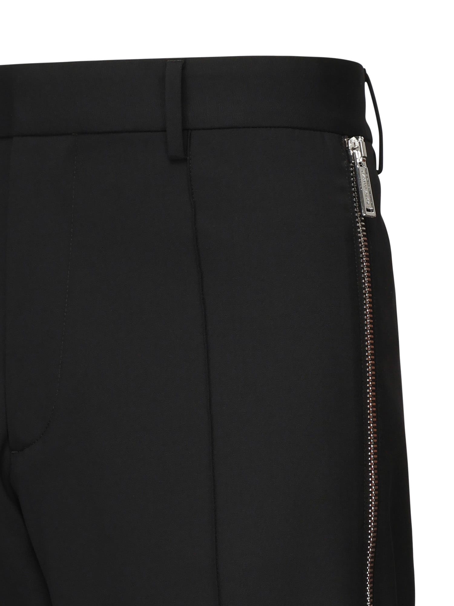 Dsquared2 Relax Wool Trousers In Black