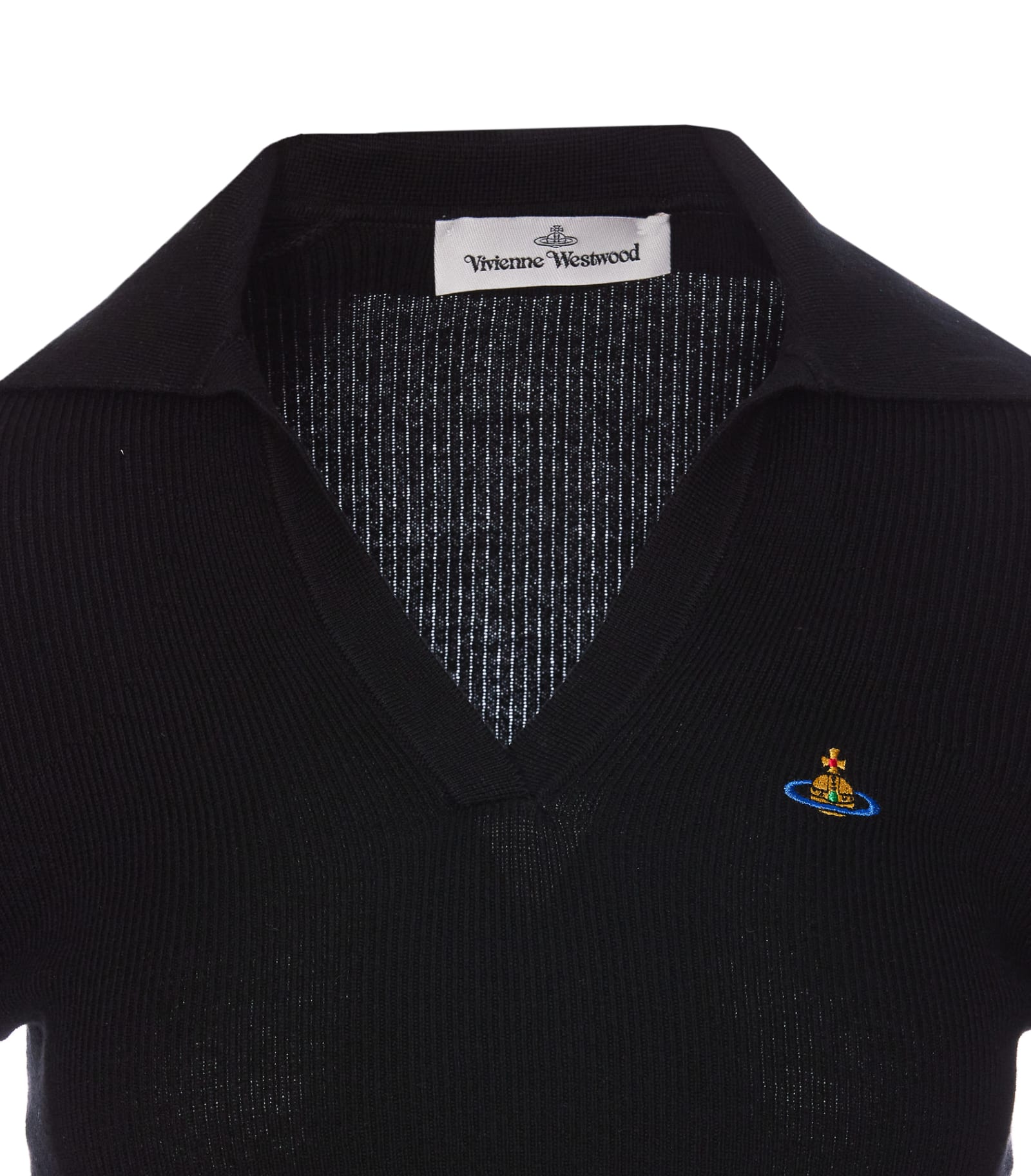 Vivienne Westwood Marina Polo In Black