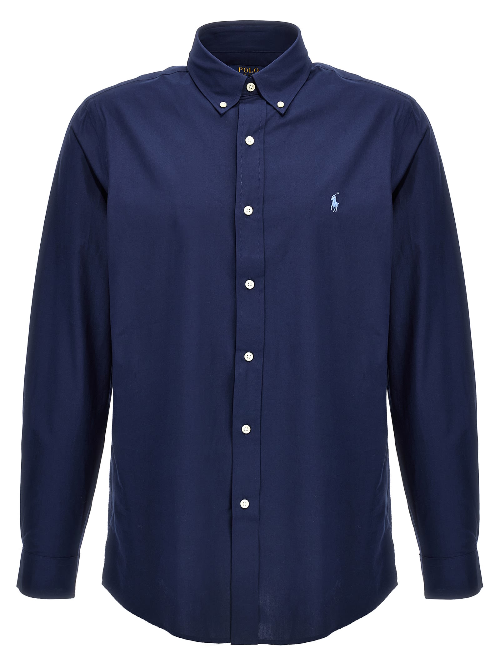 Ralph Lauren Logo Embroidery Shirt In Blue