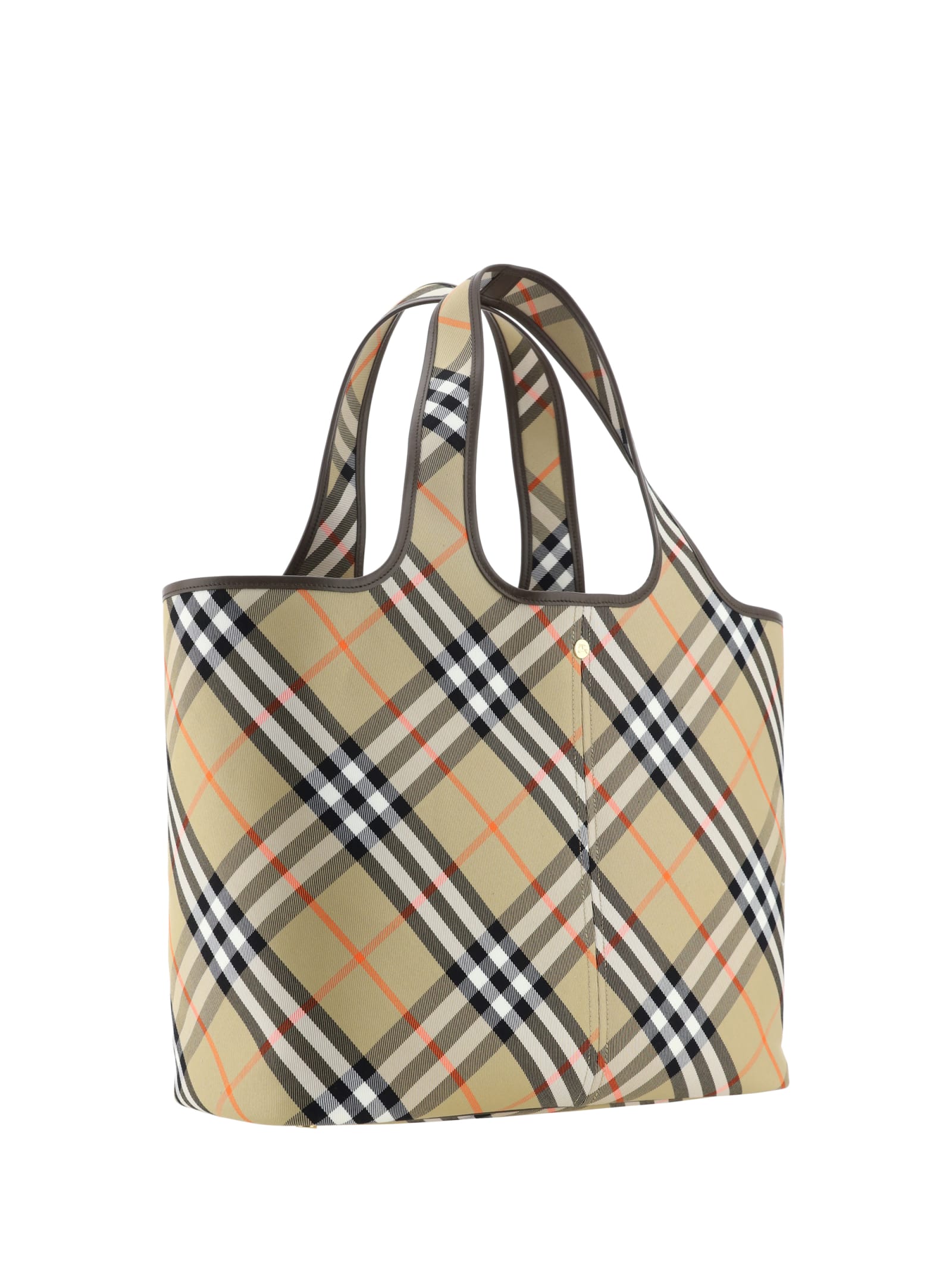 Shop Burberry Tote Bag In Sand