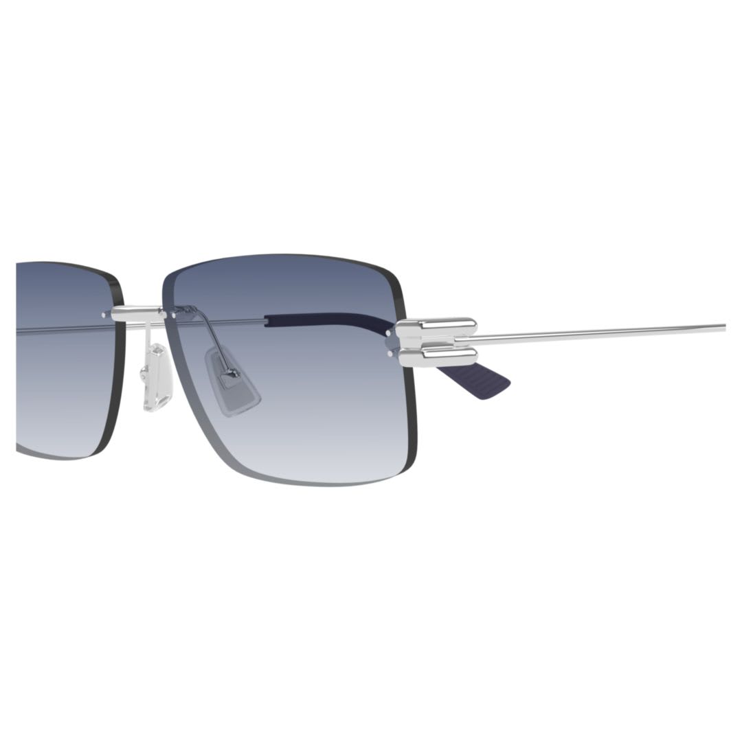 Bottega Veneta Bv1126s005-silver-silver-blue In Blue