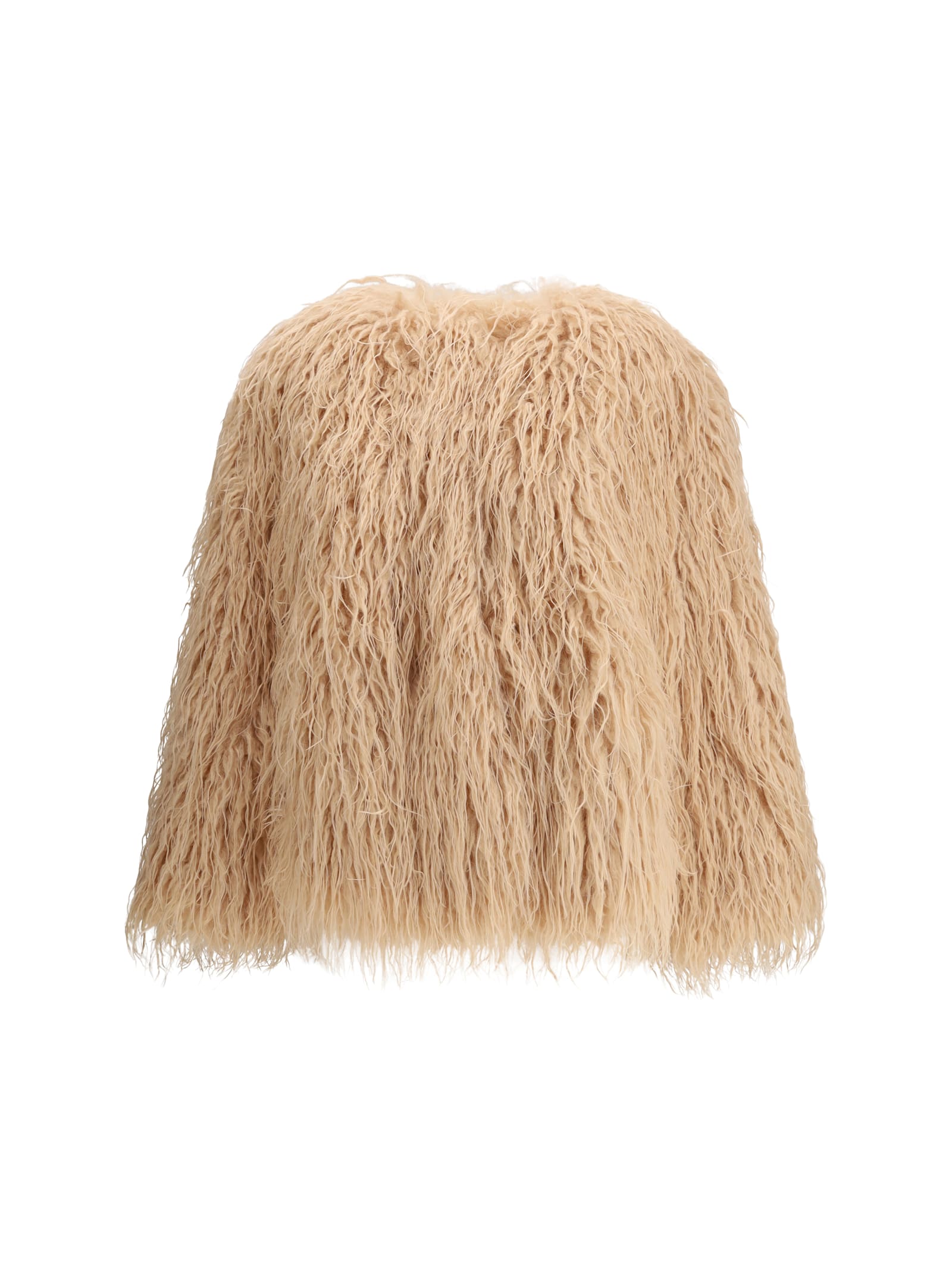 Forte Forte Faux Fur Mongolia Eco Jacket In Gold
