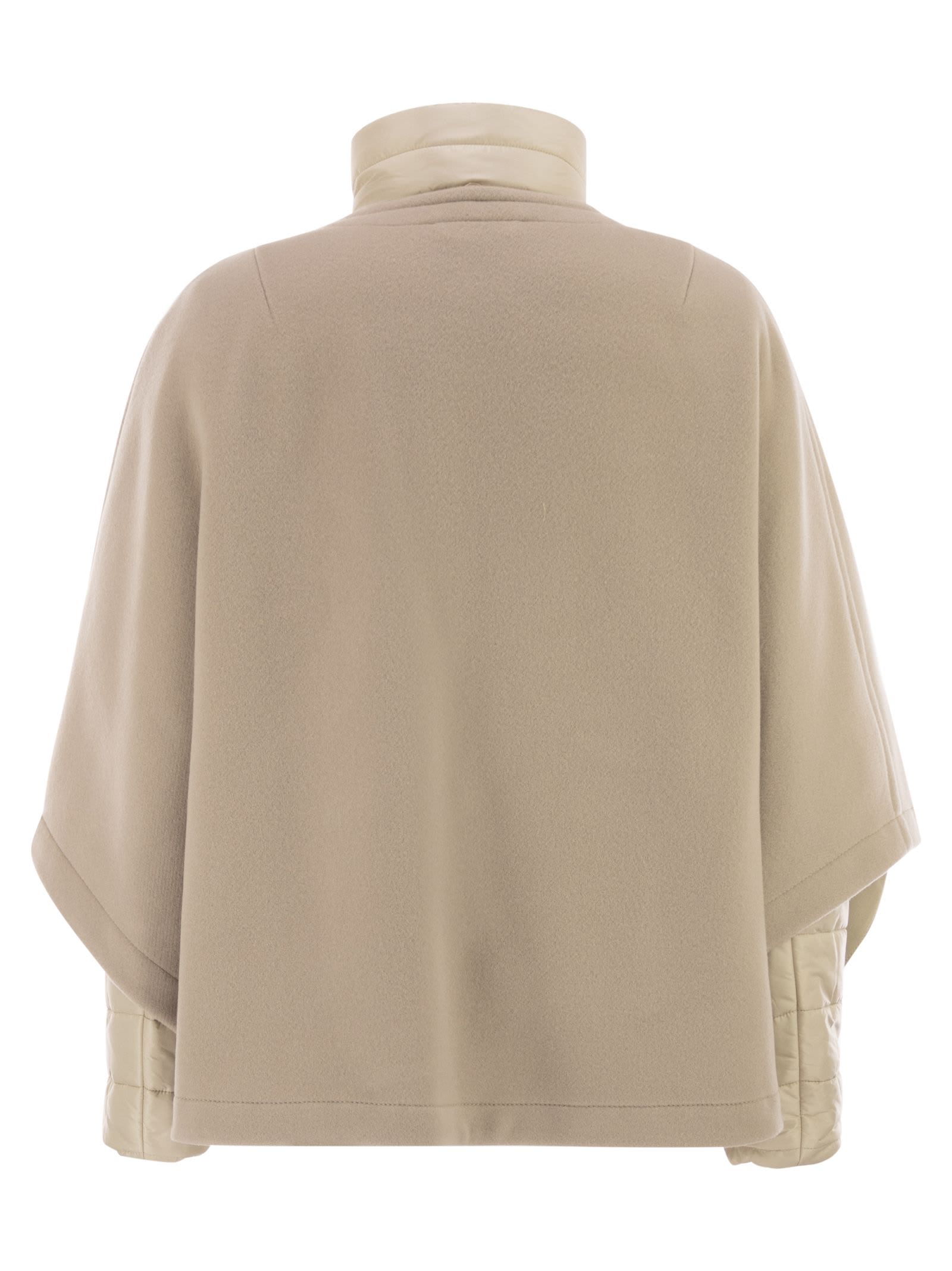 Fay 3-in-1 Double-sided Wool And Cashmere Cape In Neutral