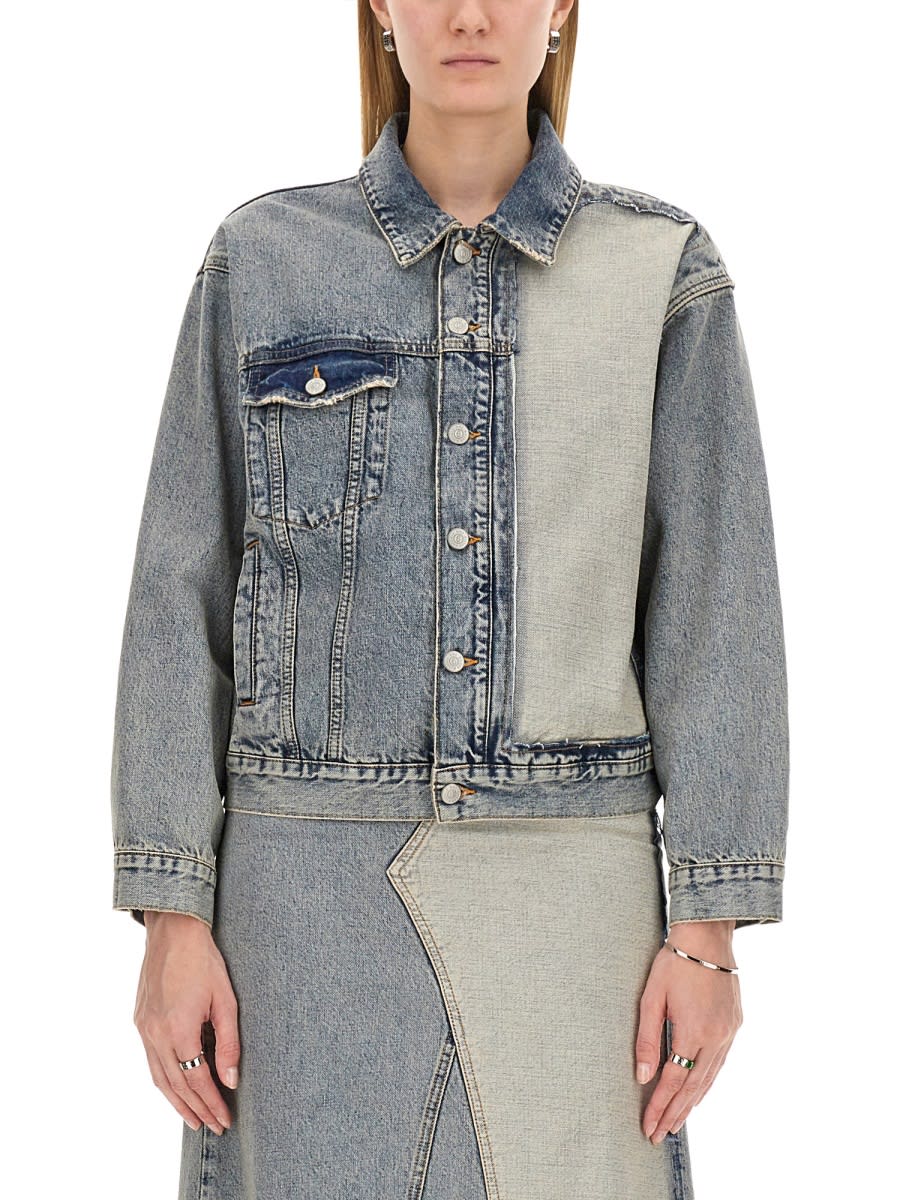 Shop Mm6 Maison Margiela Denim Jacket