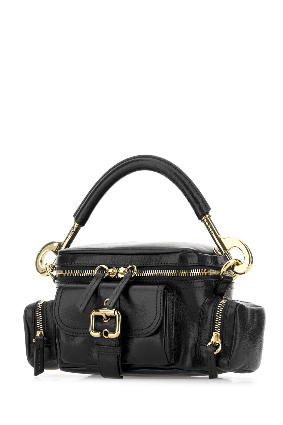 Chloé Chloe Women Petrol Blue Leather Camera Bag Handbag In Black