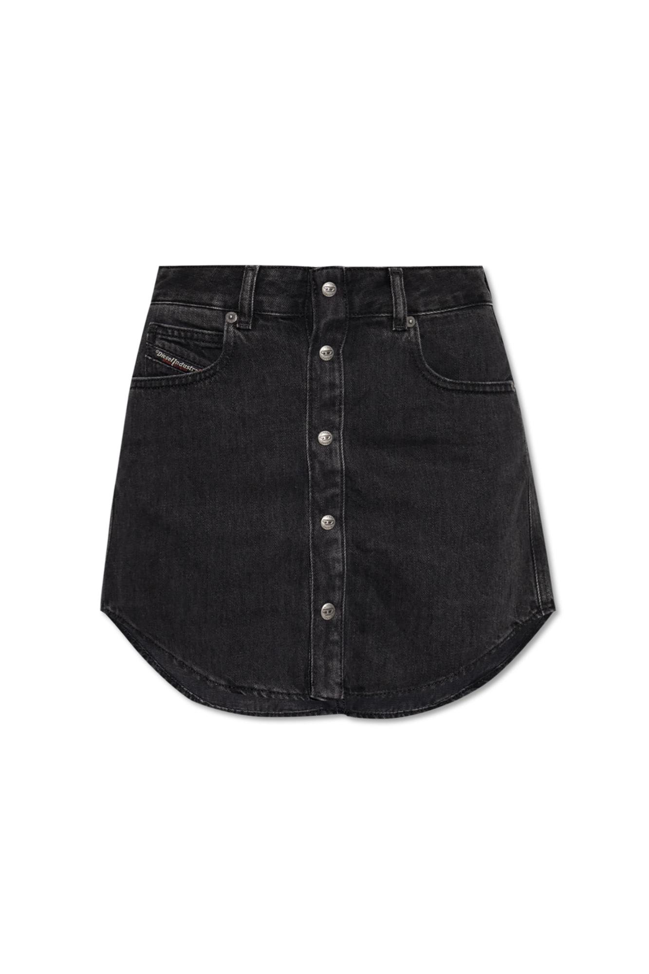 Diesel De-ard Black Skirt In Black