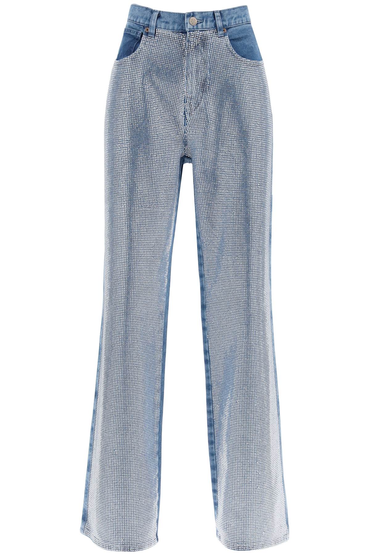 Giuseppe Di Morabito Verzierte High-rise Wide-leg Jeans In Blue