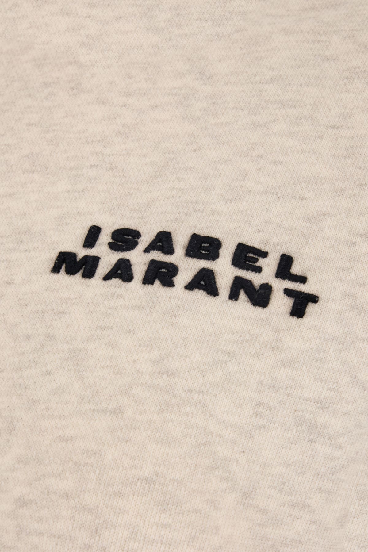 Shop Isabel Marant Melange Ivory Cotton Blend Oversize Sweatshirt In 23ec