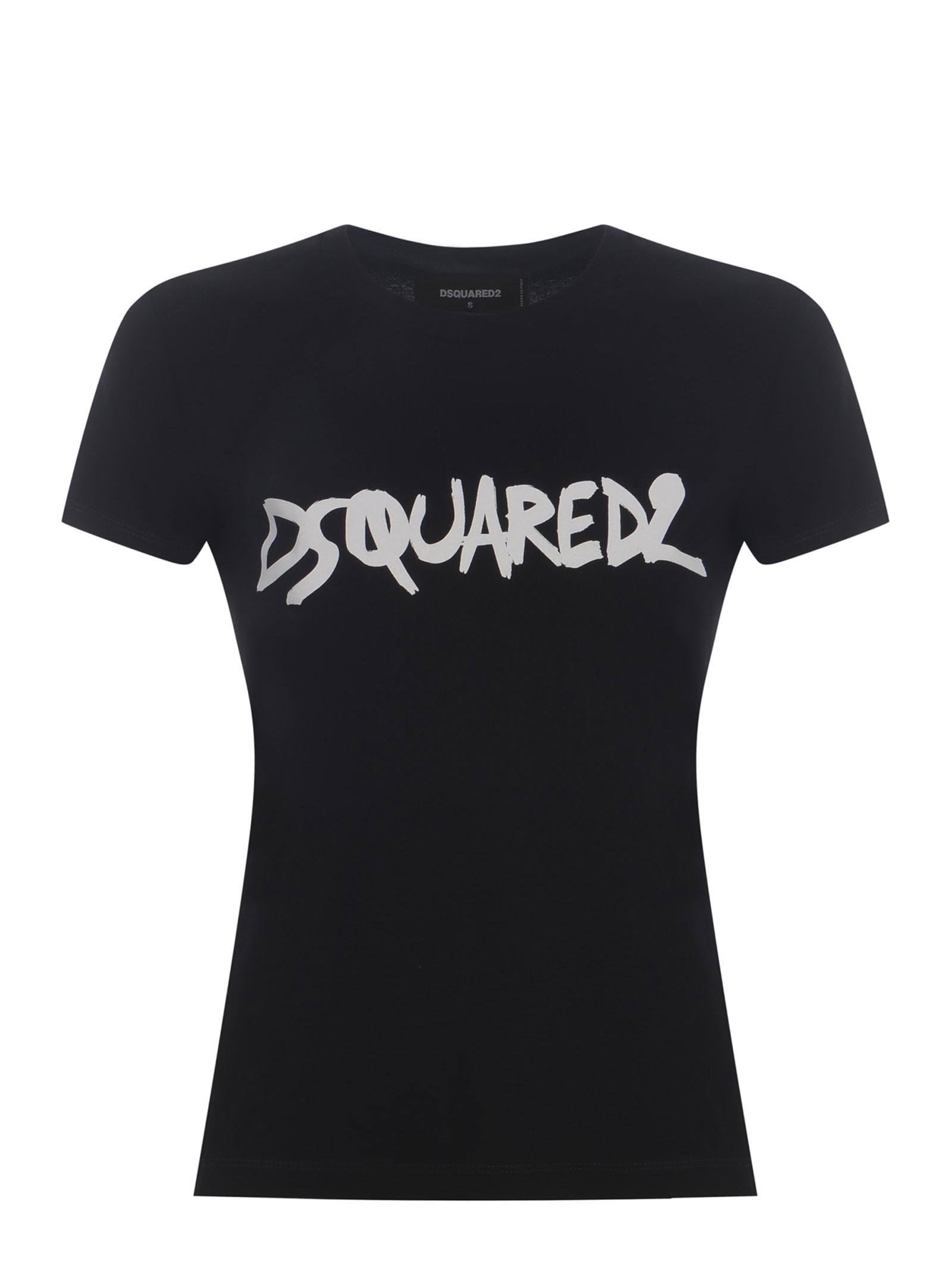 Shop Dsquared2 T-shirt  Made Of Cotton Jersey In Black