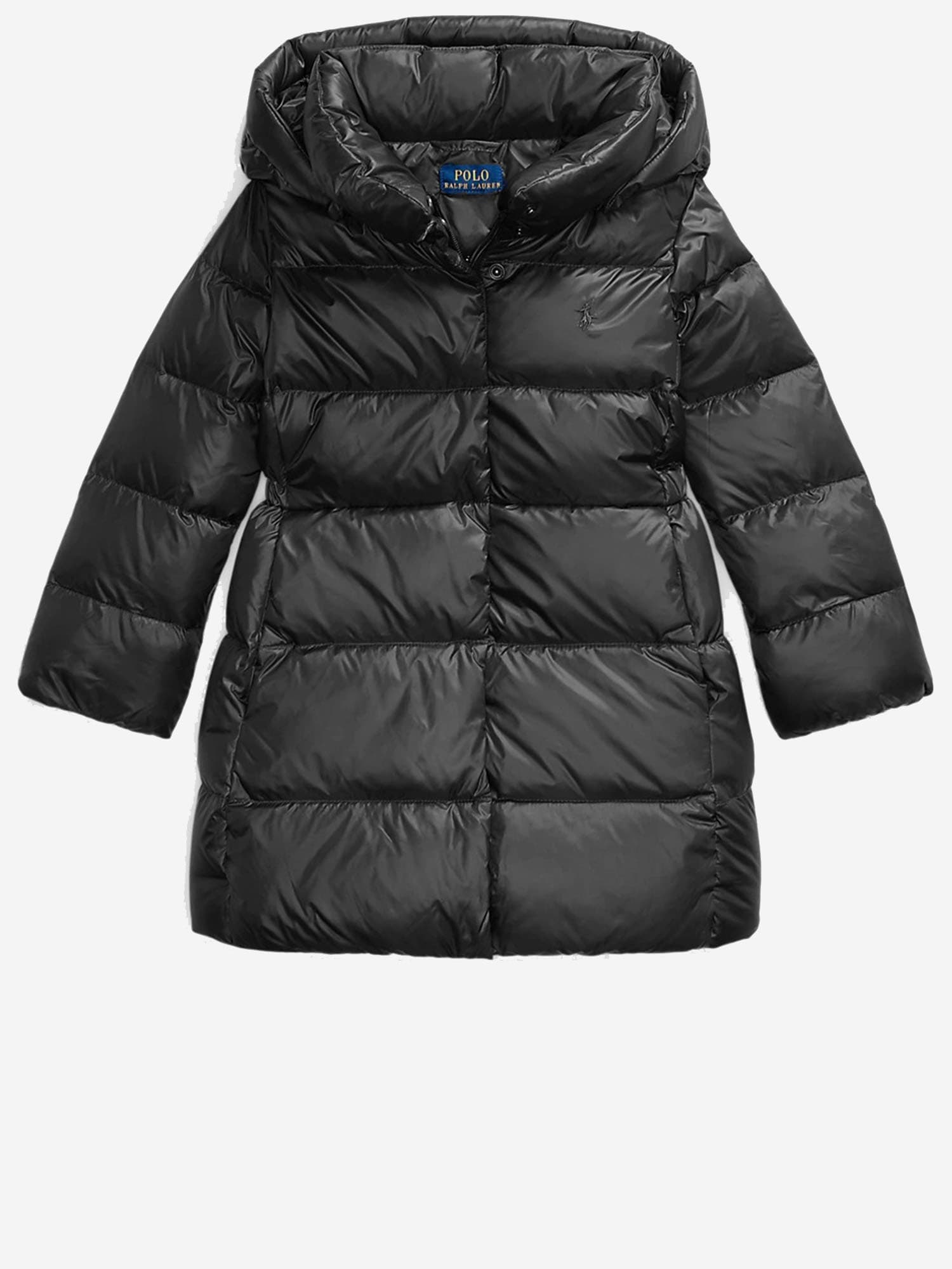 Polo Ralph Lauren Nylon Padded Down Jacket In Black