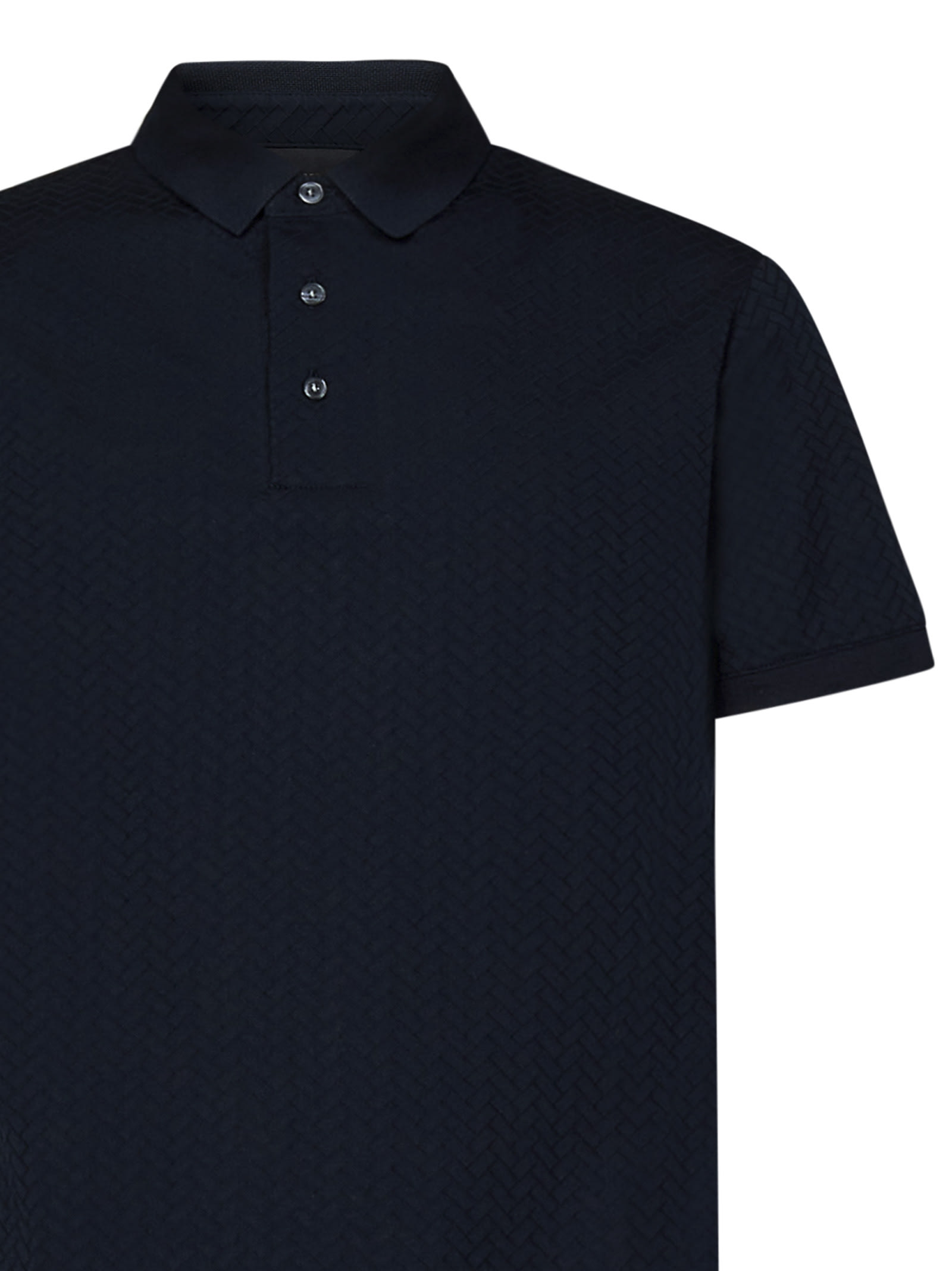 Shop Emporio Armani Polo Shirt In Blu Navy