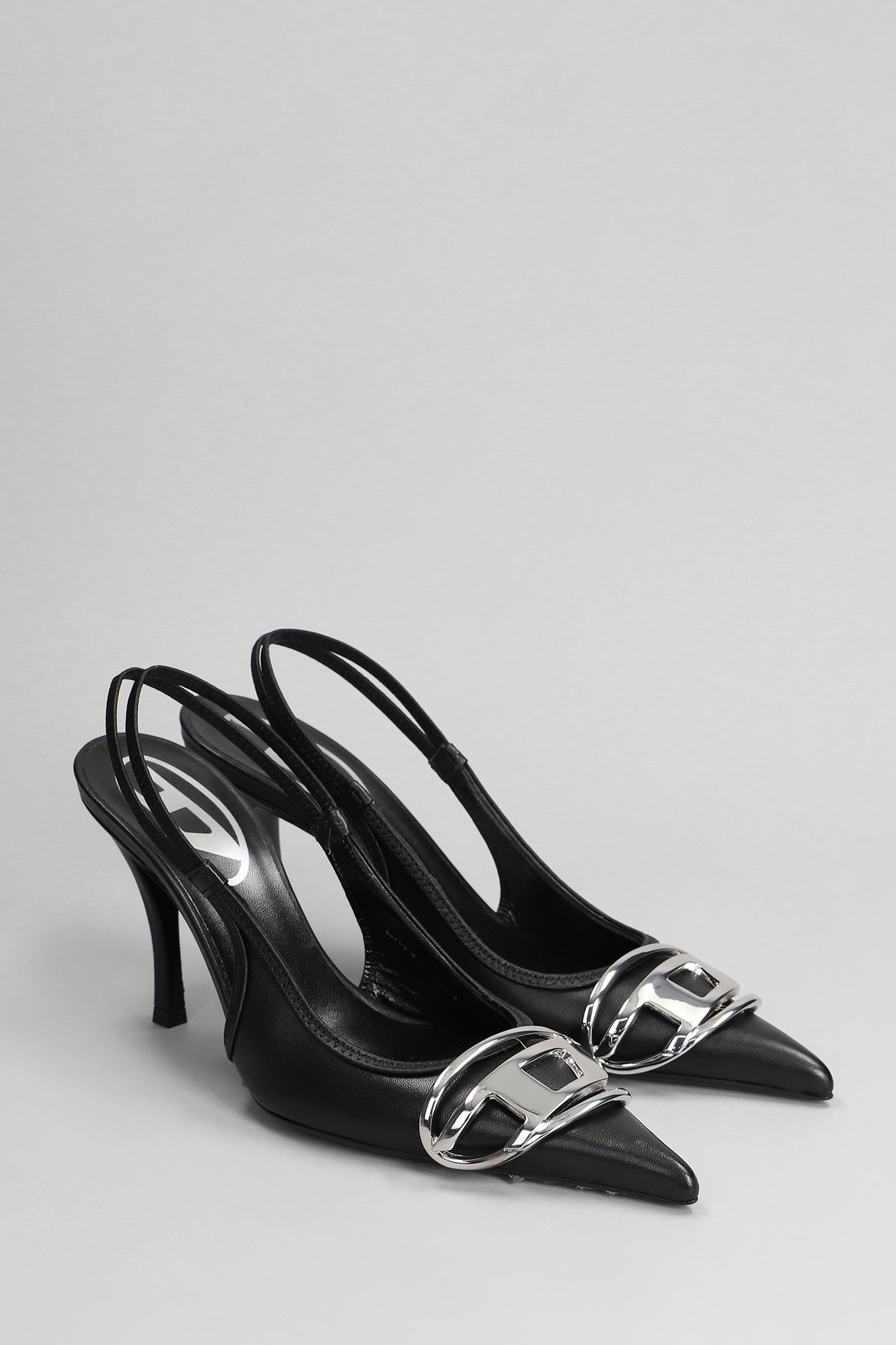 Diesel D-venus Sb - Décolleté Slingback In Black