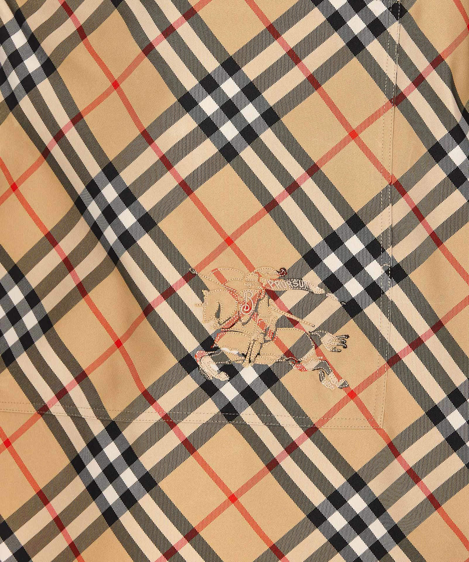 Burberry Check Cady Cape In Sandipcheck