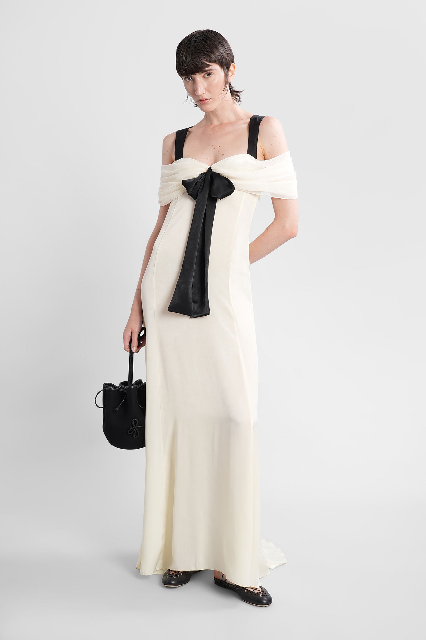 Siedres Elodie In Beige Polyamide In White