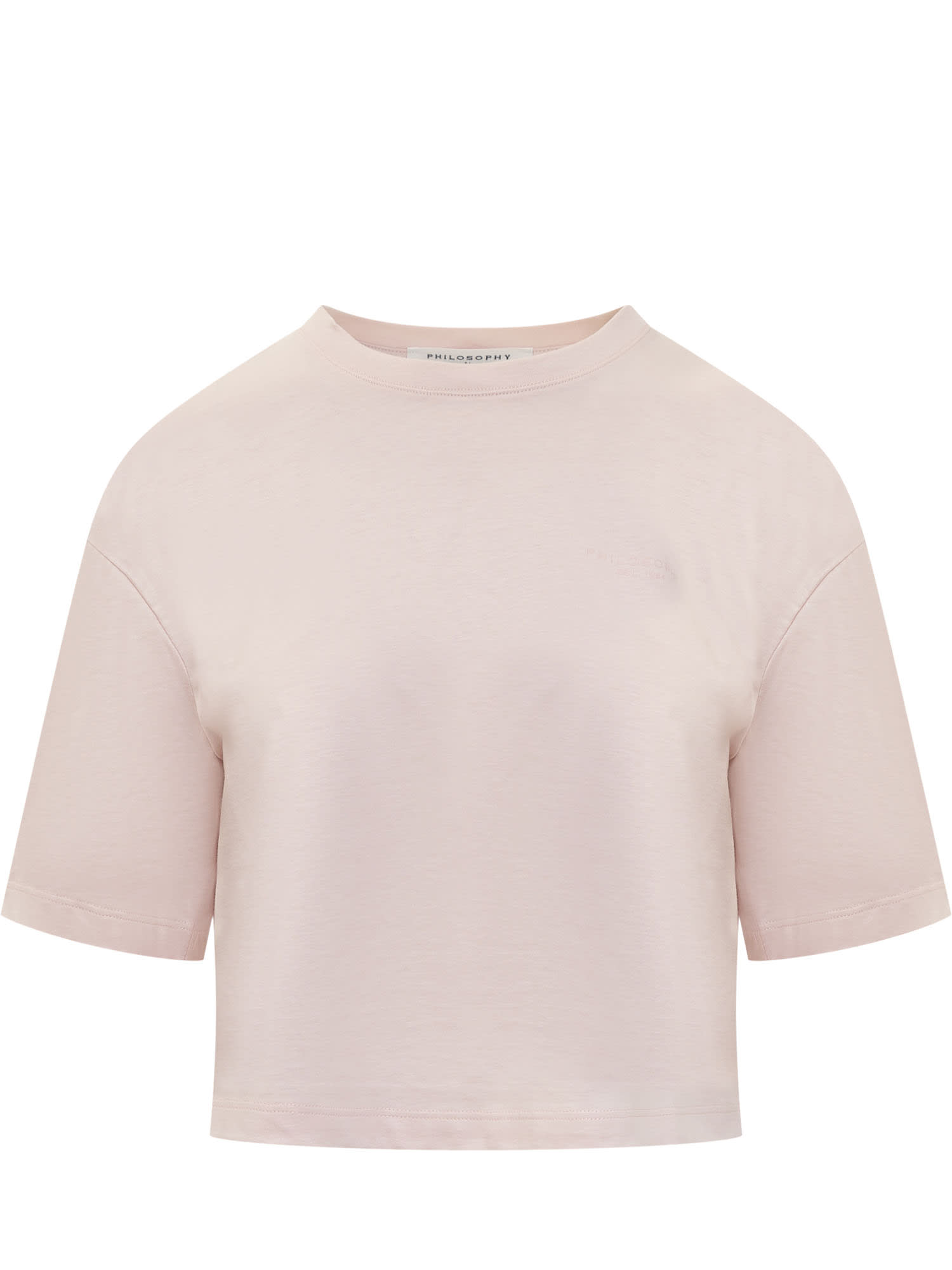 Philosophy Di Lorenzo Serafini T-shirt With Logo In Pink