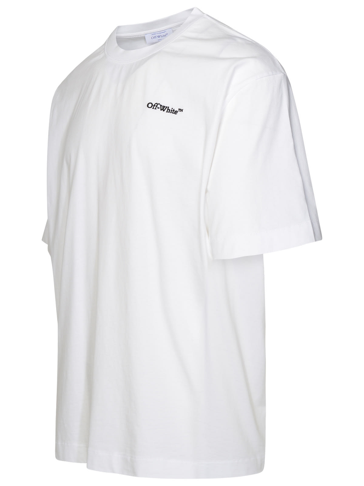 Shop Off-white White Cotton T-shirt In White/black