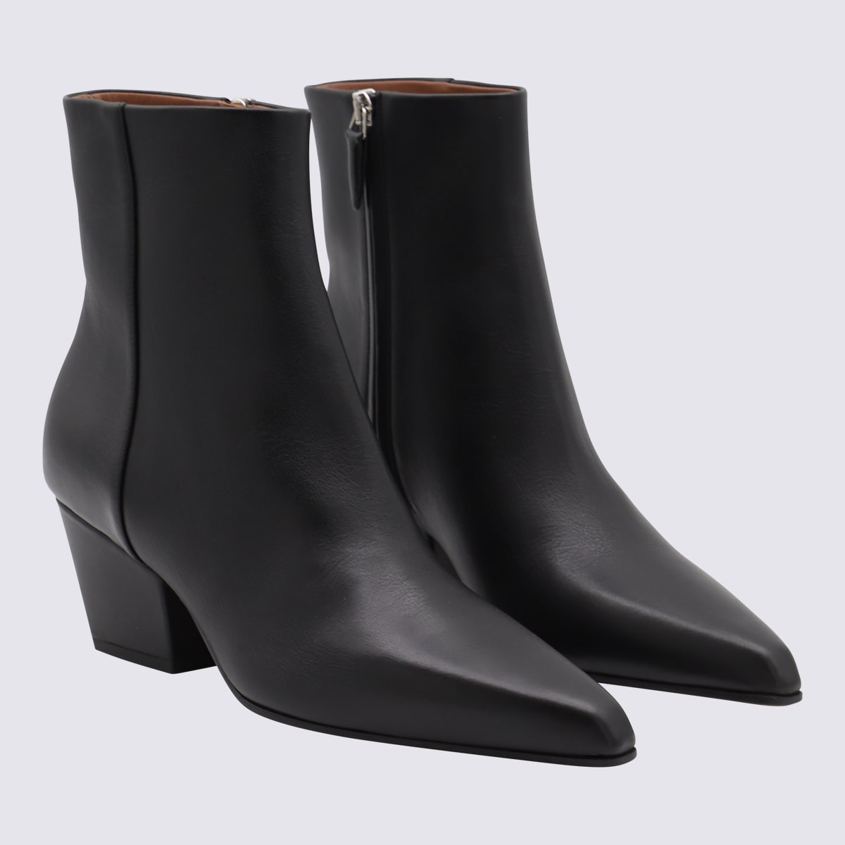 Paris Texas Black Leather Ankle Boot Jane In Black