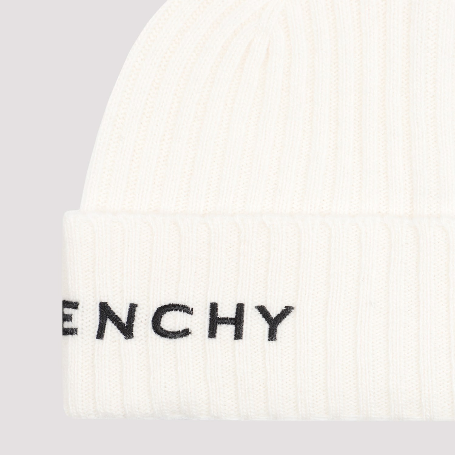 Shop Givenchy 4g Beanie In Ivory Black